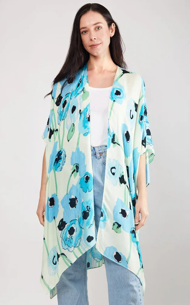 JP2102 Floral Design Cover Up Kimono