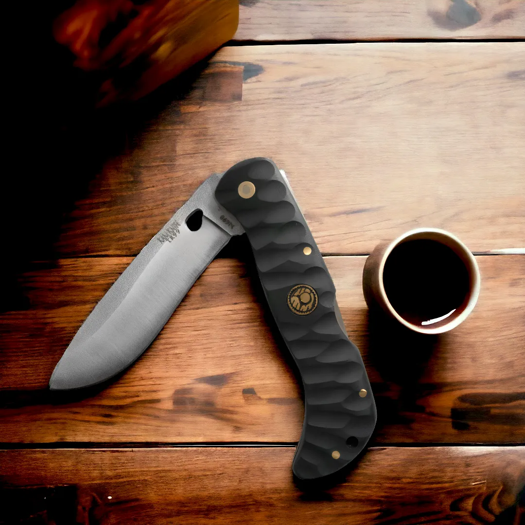Kam Knife - TR99 - N690 Steel - Black Inlay Handle - Pocket Knife