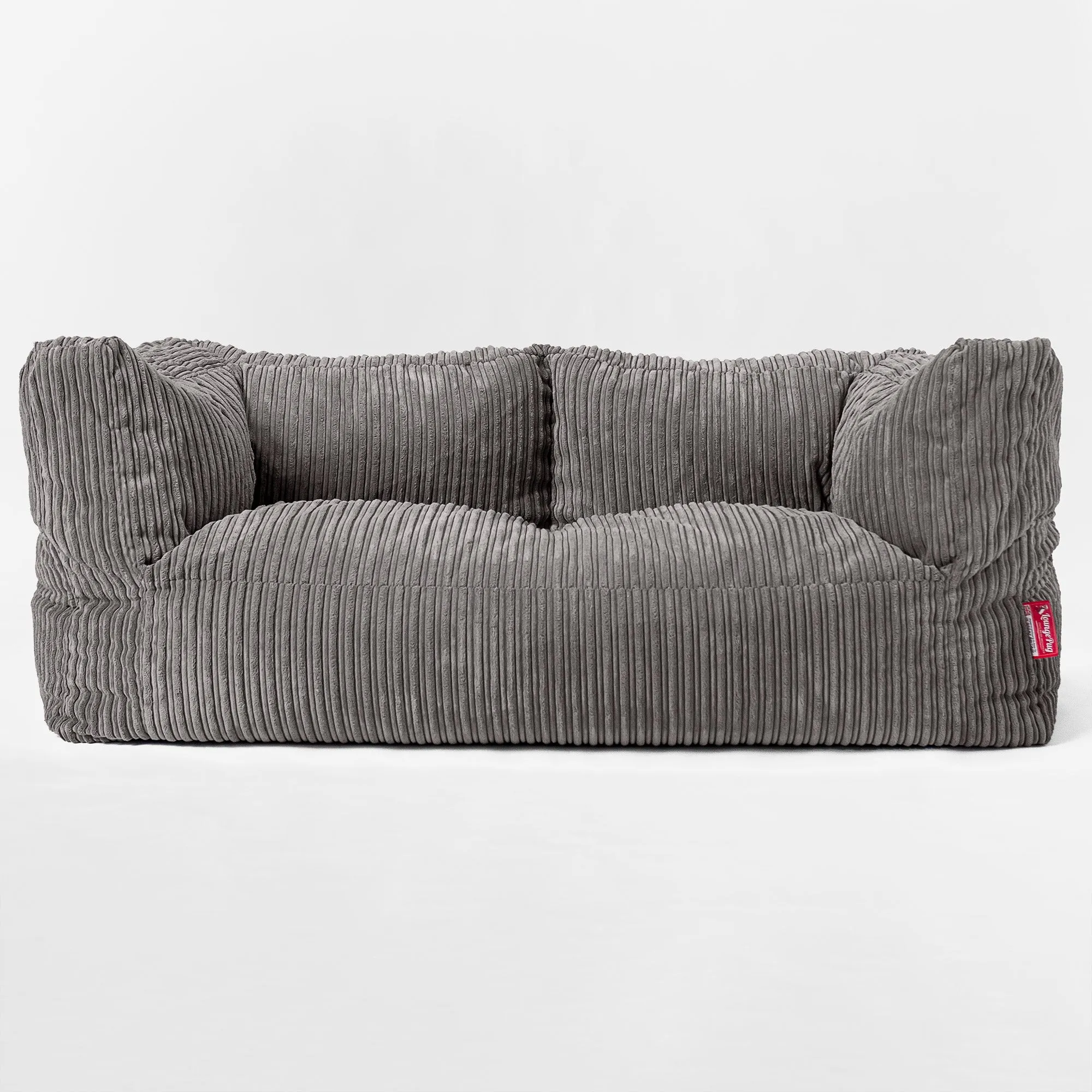 Kids Giant Albert Sofa 2 Seater 3-14 yr - Cord Graphite Grey