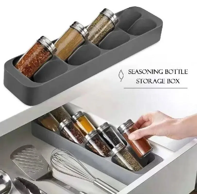 Kitchen Drawer Cutlery Storage Tray Knife Holder Spoon Forks Tableware Organizer Container For Spice Bottles Knives Block