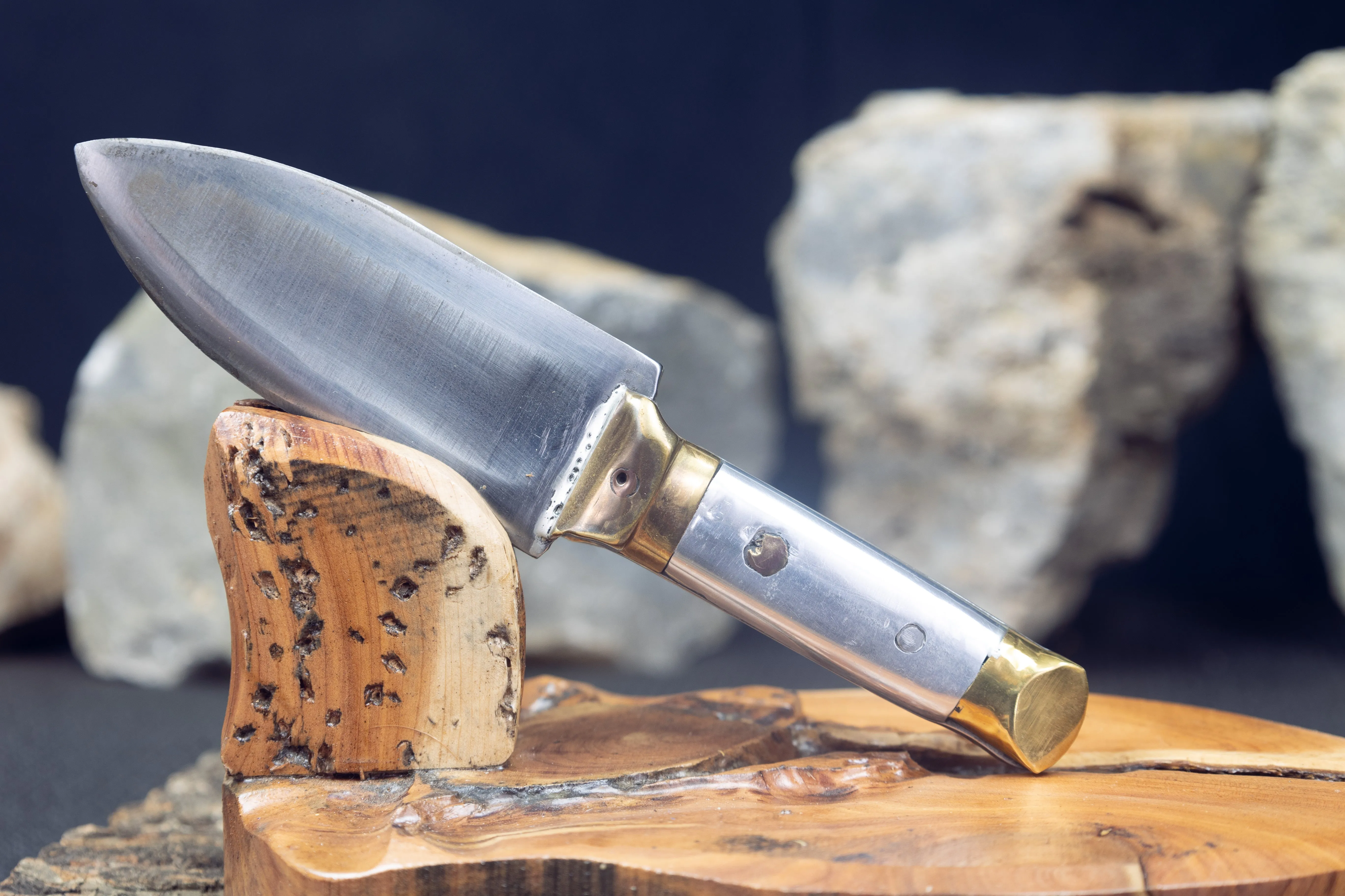 Little Badger Sante Fe Trail Traditional Beaver Butchering Scalping Knife 3 star Sheath