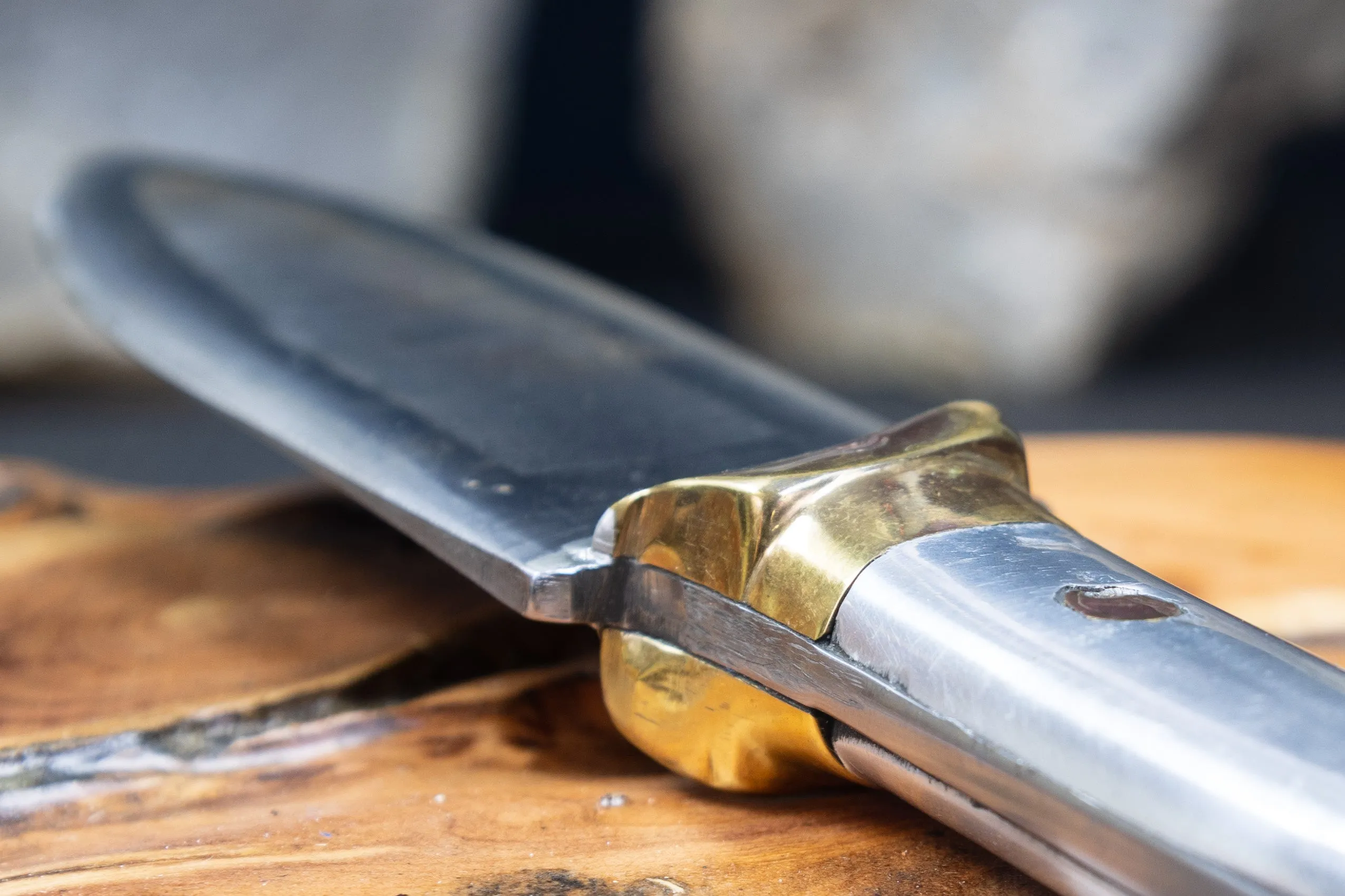 Little Badger Sante Fe Trail Traditional Beaver Butchering Scalping Knife 3 star Sheath