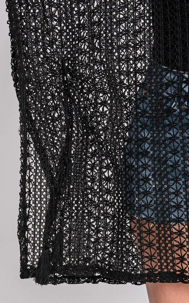 MS0342 CROCHET COVER-UP PONCHO