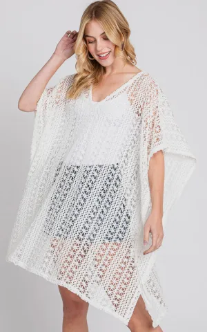 MS0342 CROCHET COVER-UP PONCHO