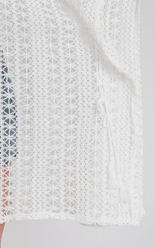 MS0342 CROCHET COVER-UP PONCHO