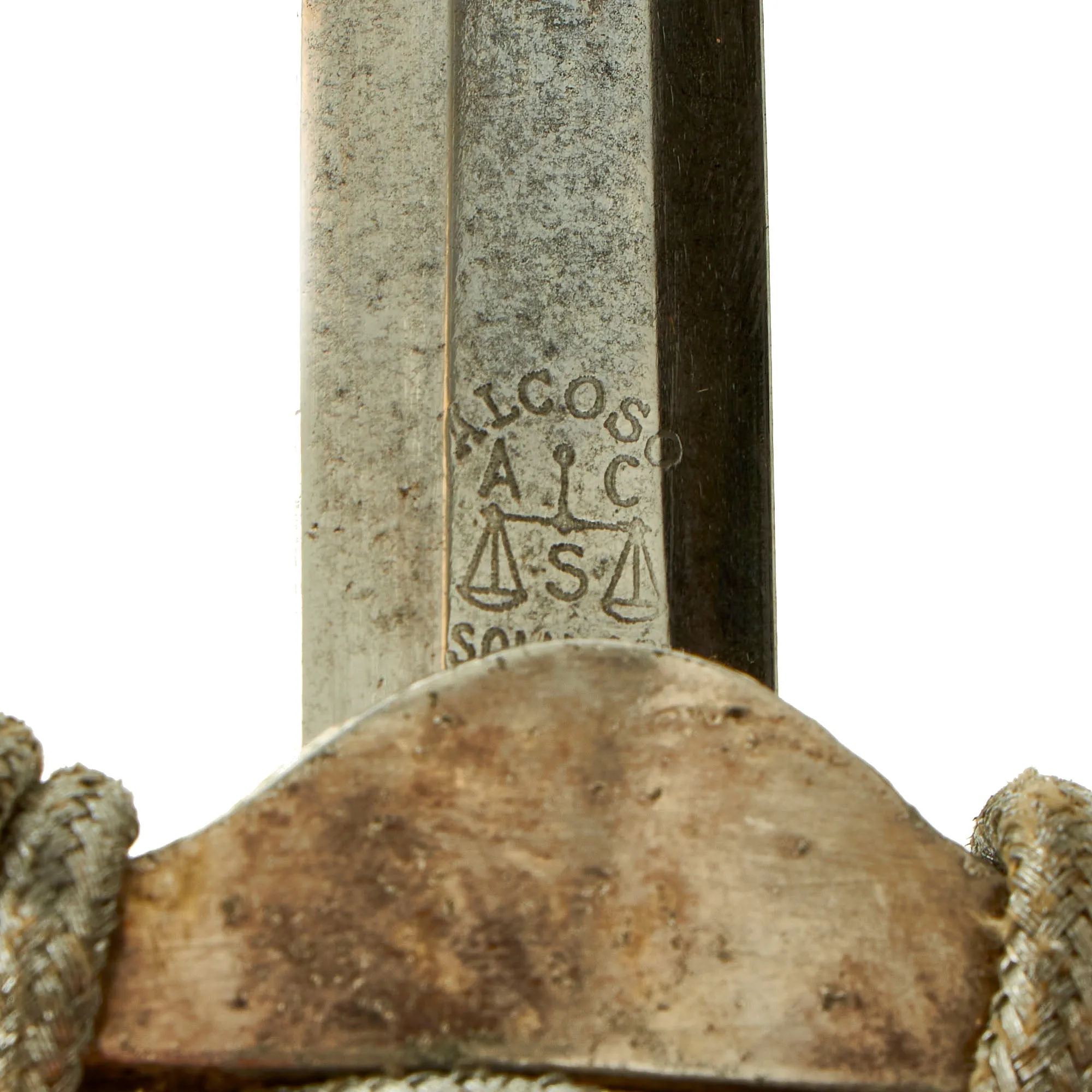 Original German WWII Army Heer Officer Dagger by Alcoso circa 1940 with Scabbard & Portepee
