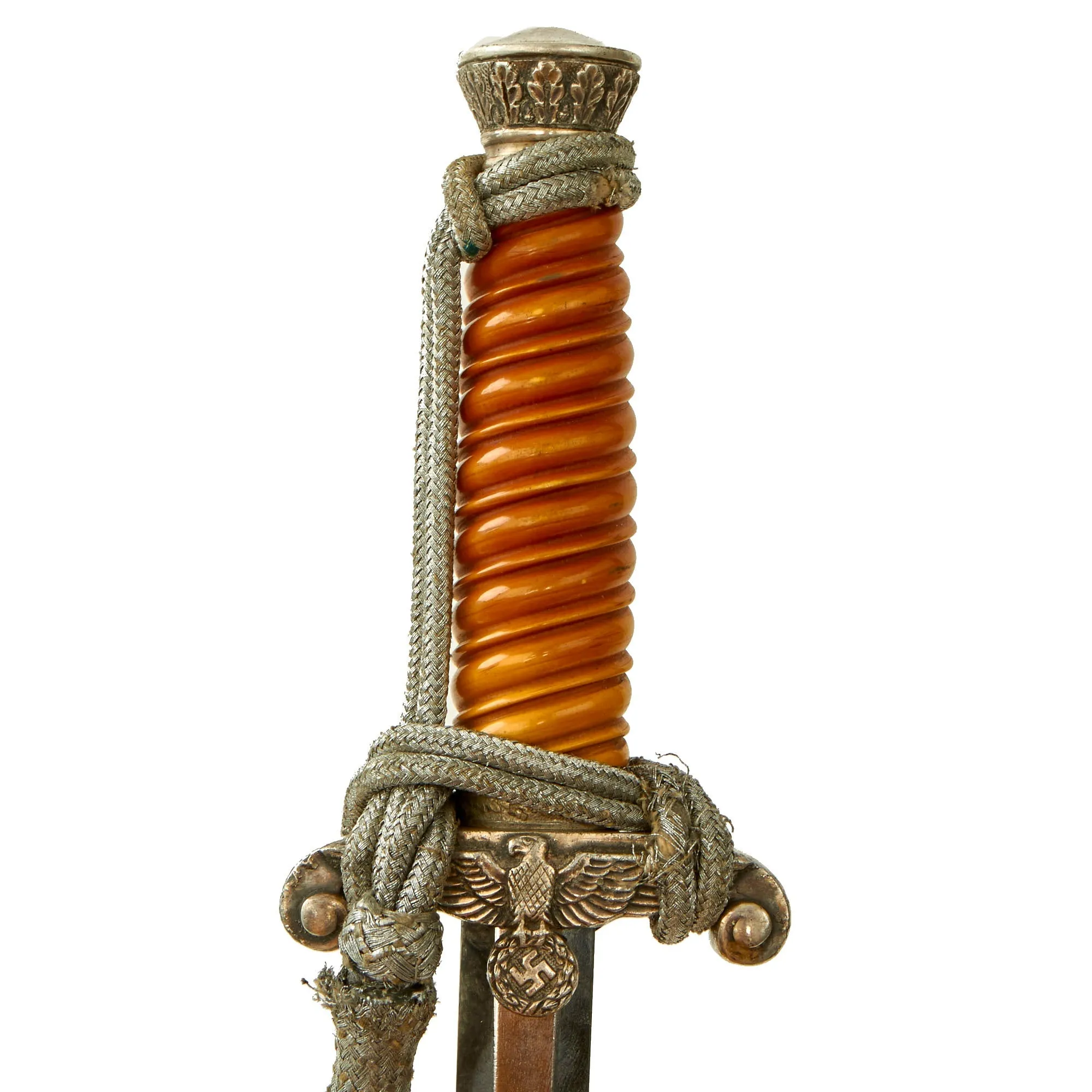 Original German WWII Army Heer Officer Dagger by Alcoso circa 1940 with Scabbard & Portepee