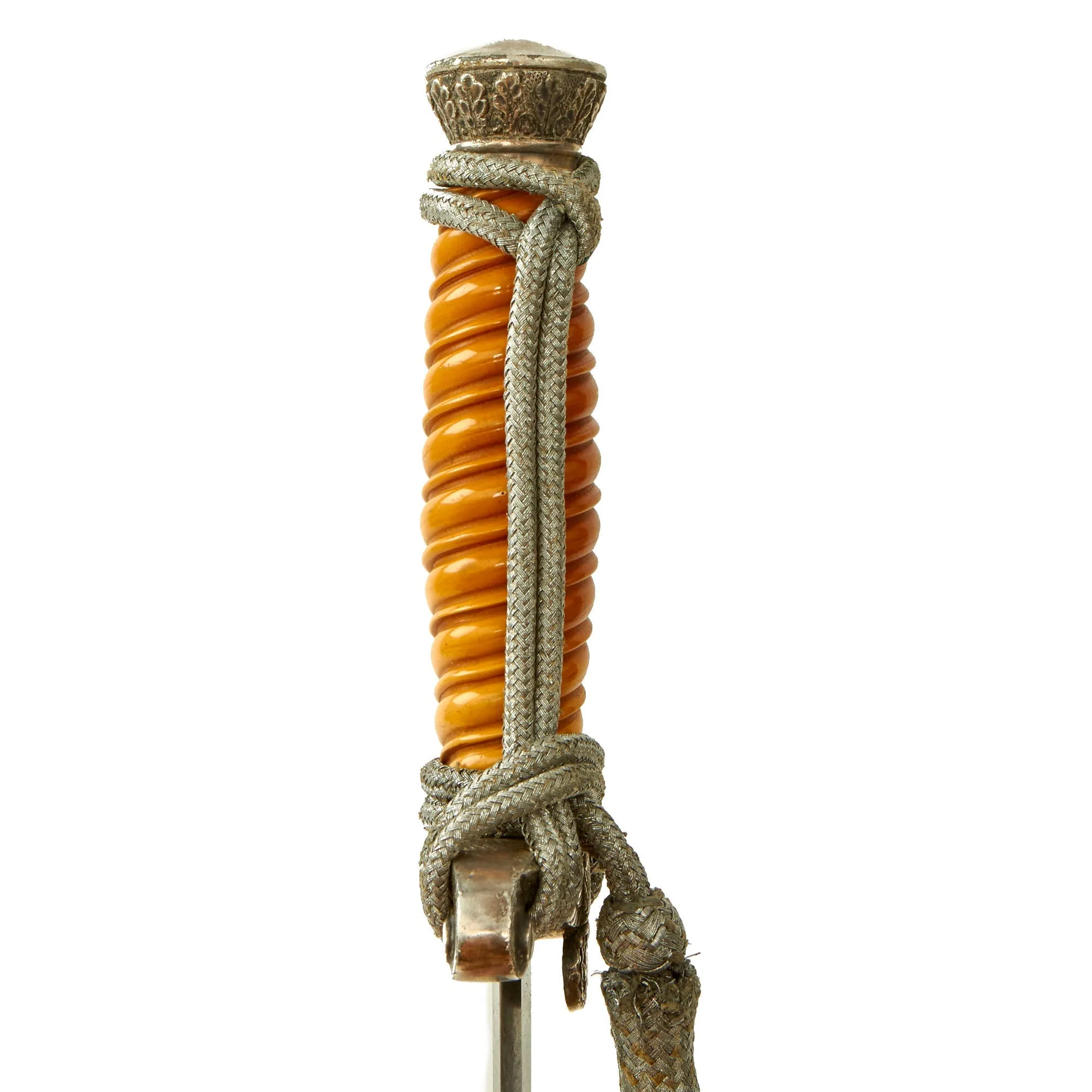 Original German WWII Army Heer Officer Dagger by Alcoso circa 1940 with Scabbard & Portepee