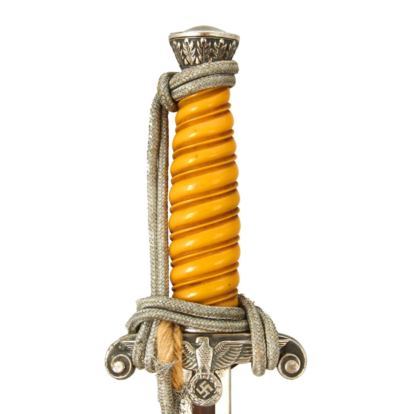 Original German WWII Army Heer Officer Dagger by Alcoso with Hanger & Portepee circa 1940