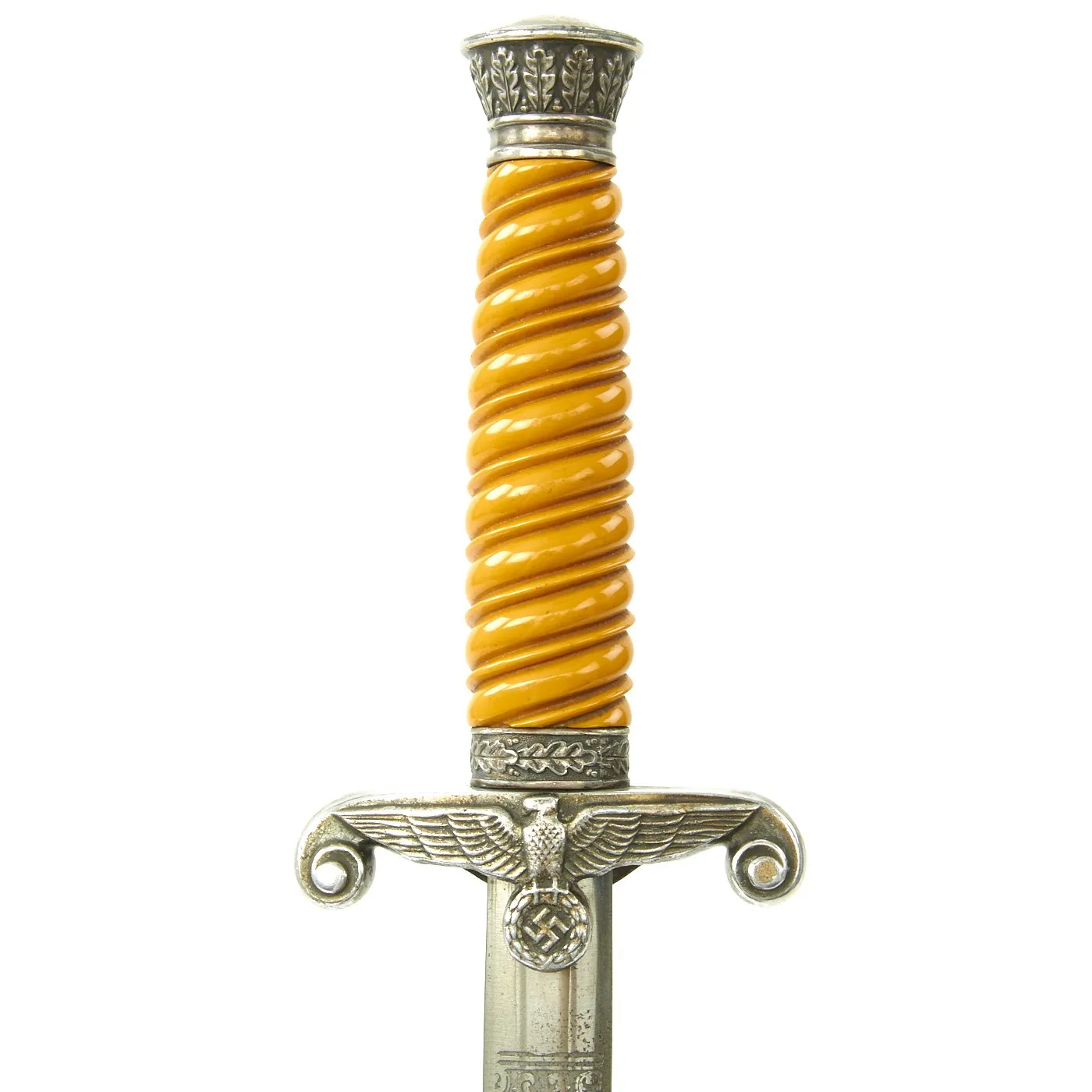 Original German WWII Army Heer Officer Dagger by Alcoso with Hanger and Possible Post War Etching - c. 1940