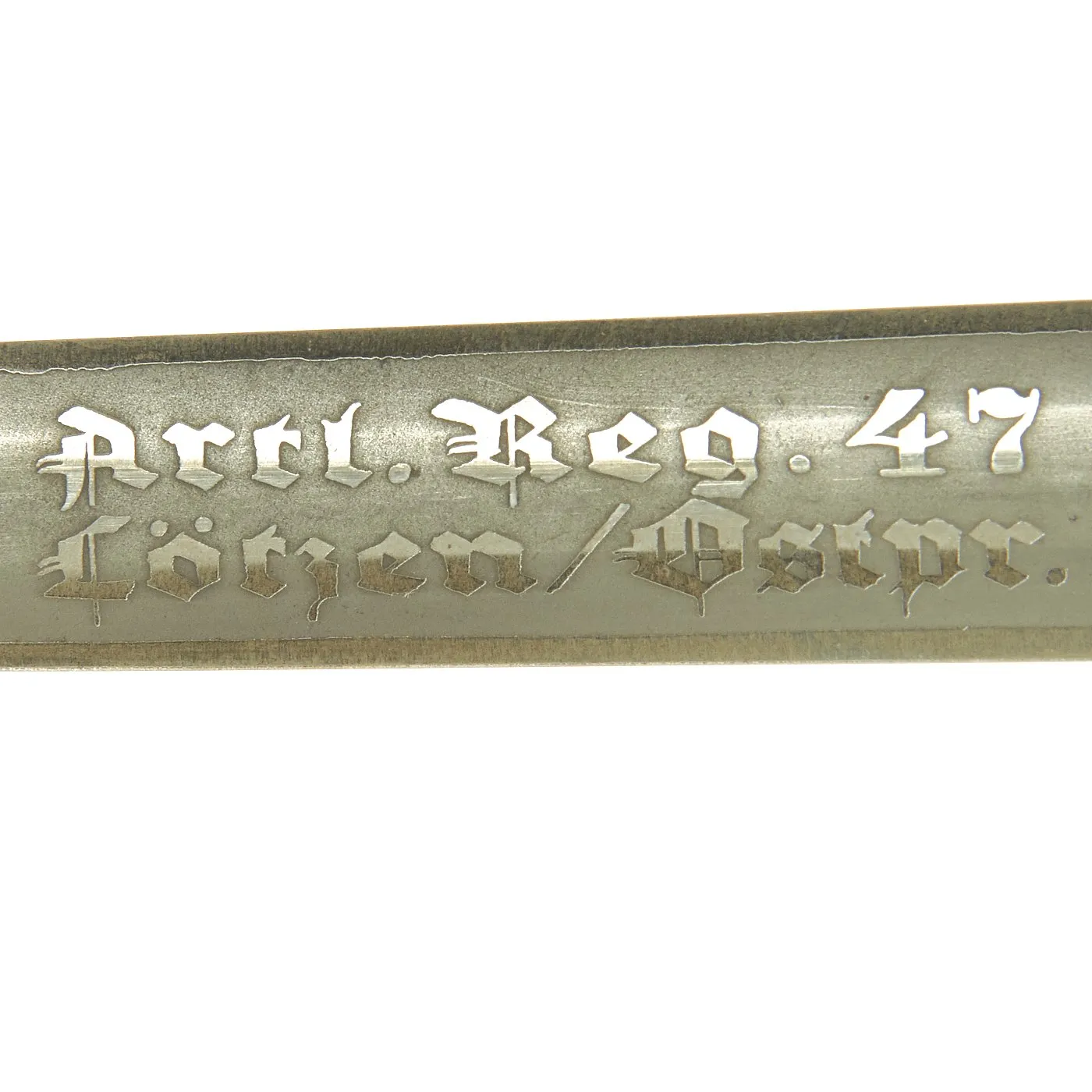 Original German WWII Army Heer Officer Dagger by Alcoso with Hanger and Possible Post War Etching - c. 1940