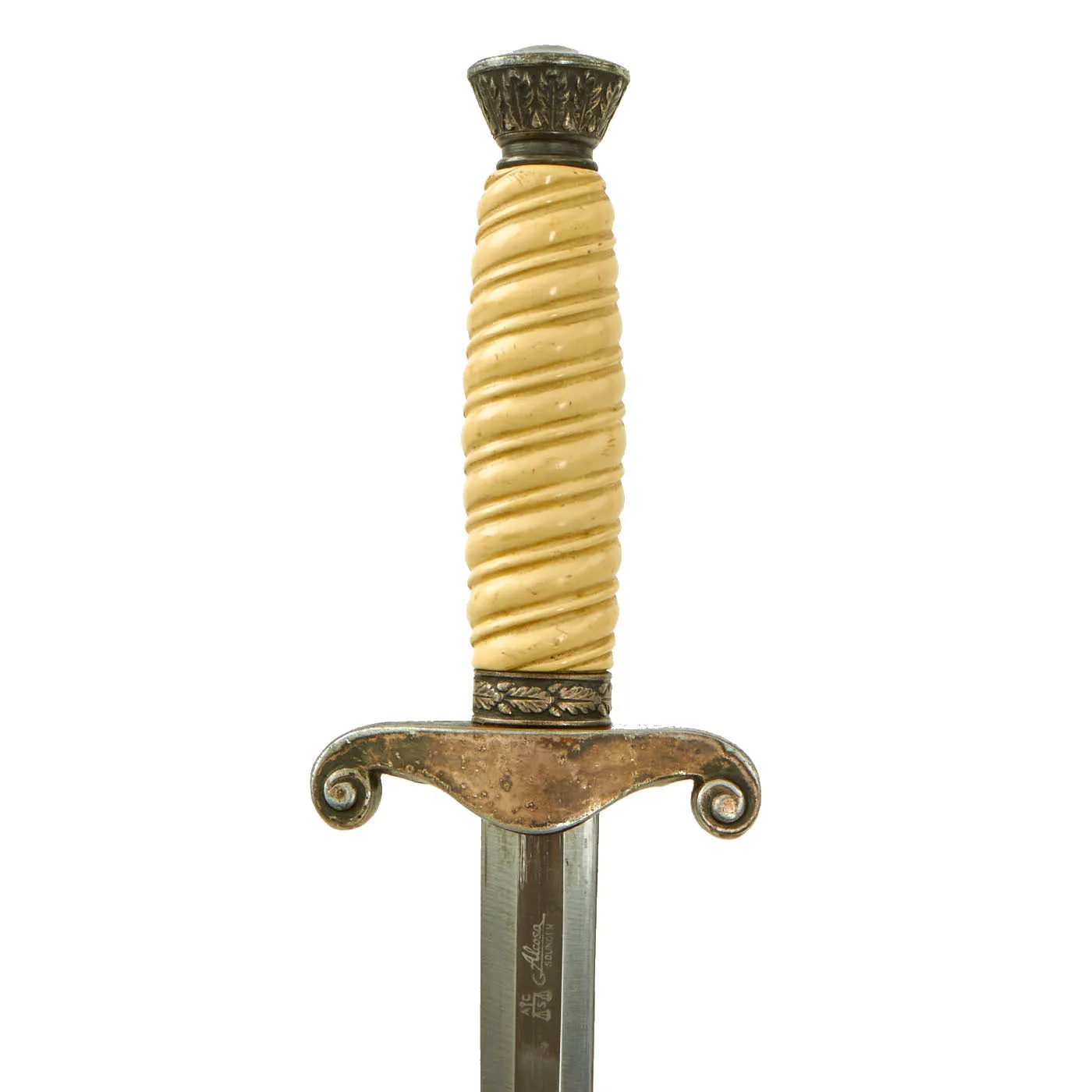 Original German WWII Army Heer Officer Dagger by Alcoso with Scabbard circa 1940