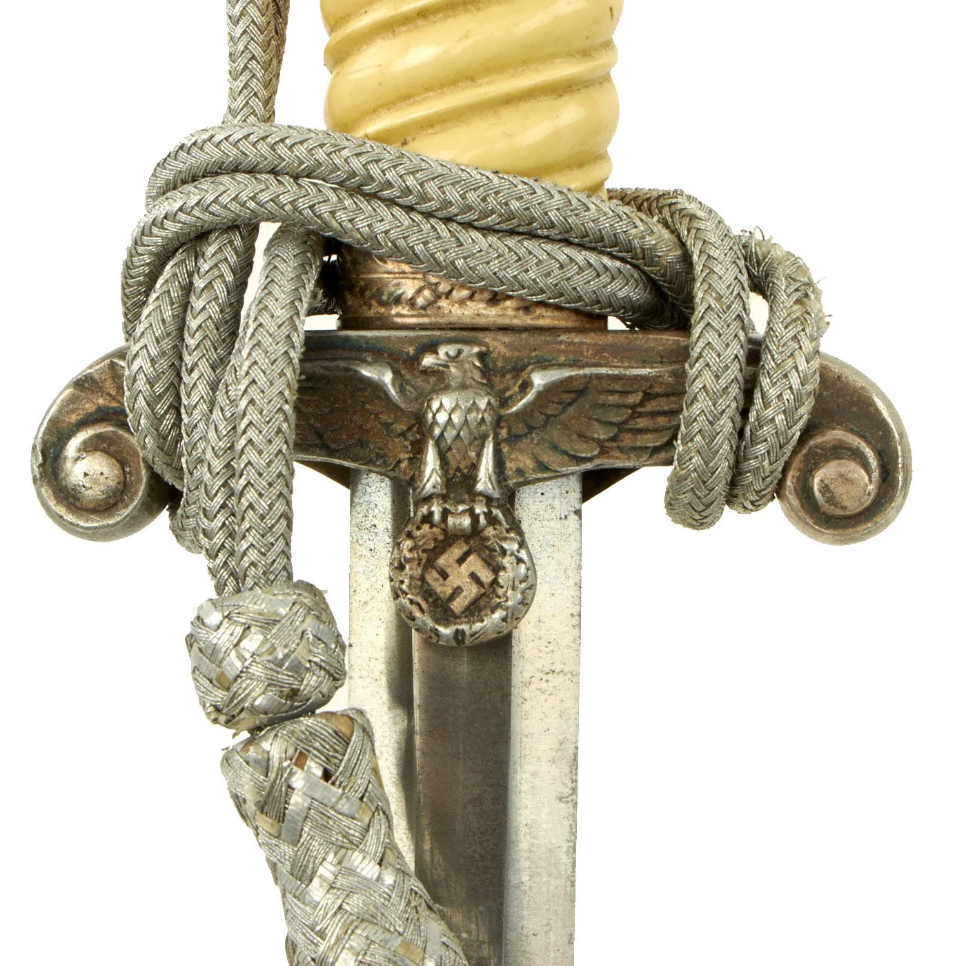 Original German WWII Army Heer Officer Dagger by ALCOSO Works with Hanger and Portepee