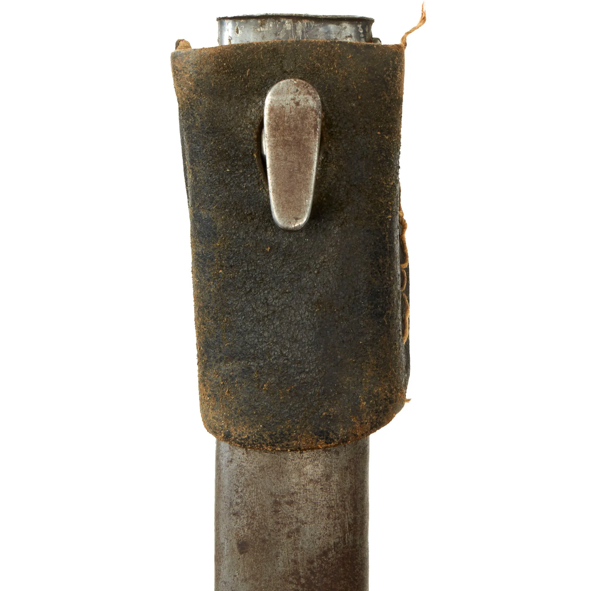 Original German WWII Commercial 98k Bayonet by ALCOSO with US Soldier Custom “Sweetheart” Plexiglass Grips and Scabbard - circa 1940-1943