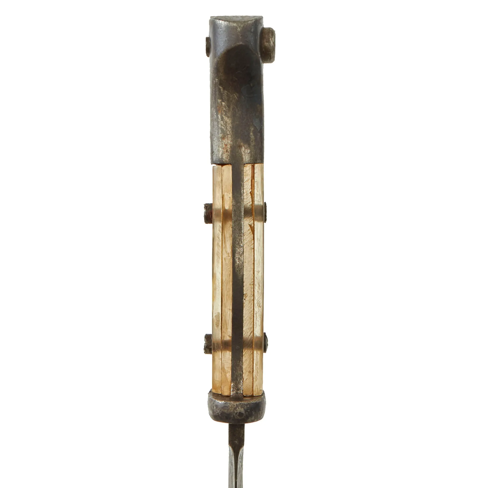 Original German WWII Commercial 98k Bayonet by ALCOSO with US Soldier Custom “Sweetheart” Plexiglass Grips and Scabbard - circa 1940-1943