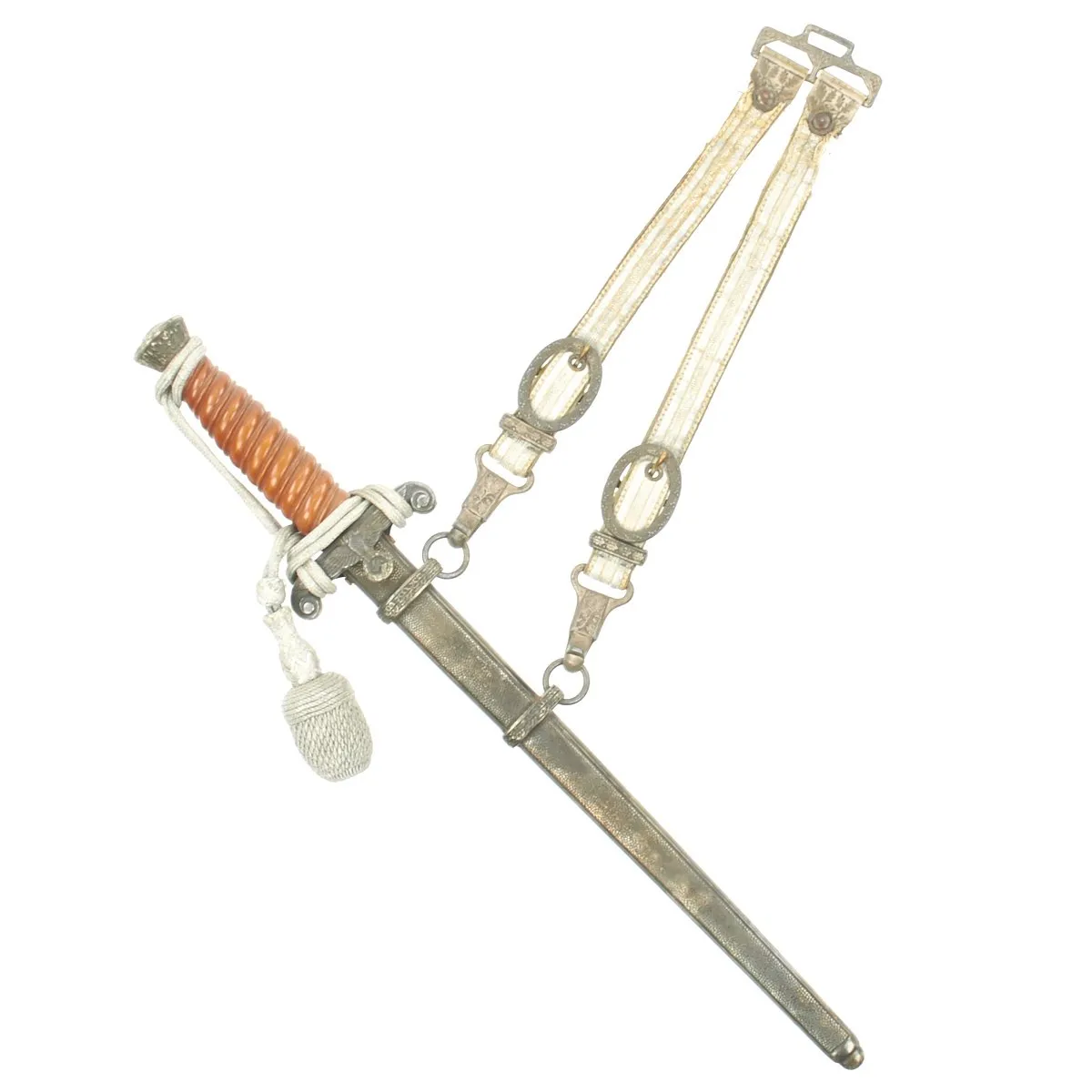 Original German WWII Pre-1940 Army Heer Officer Dagger by Alcoso with Hanger and Portepee