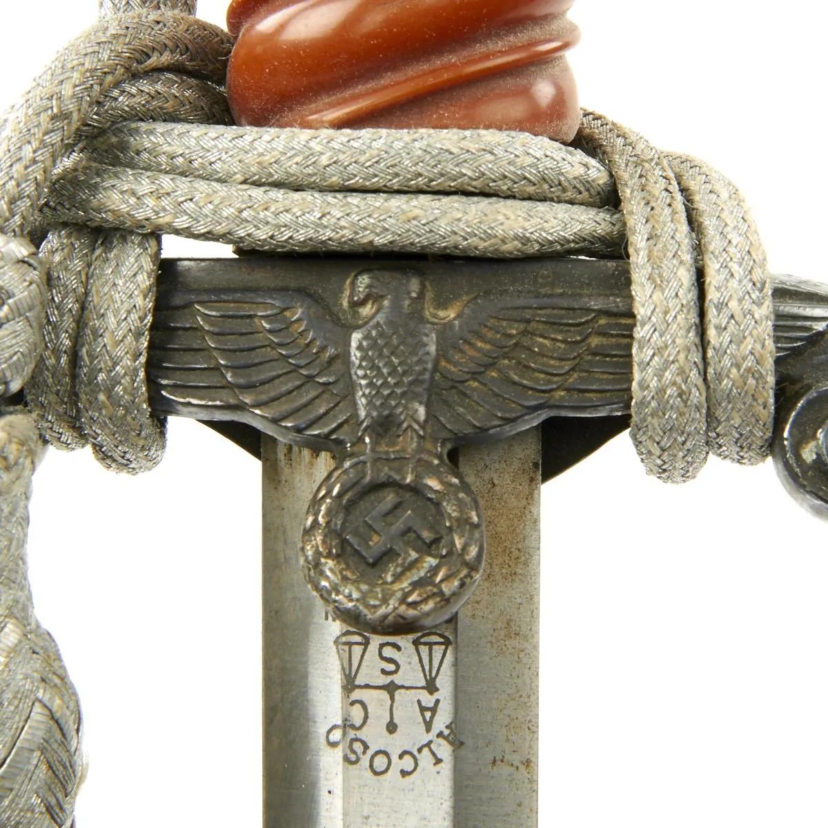 Original German WWII Pre-1940 Army Heer Officer Dagger by Alcoso with Hanger and Portepee