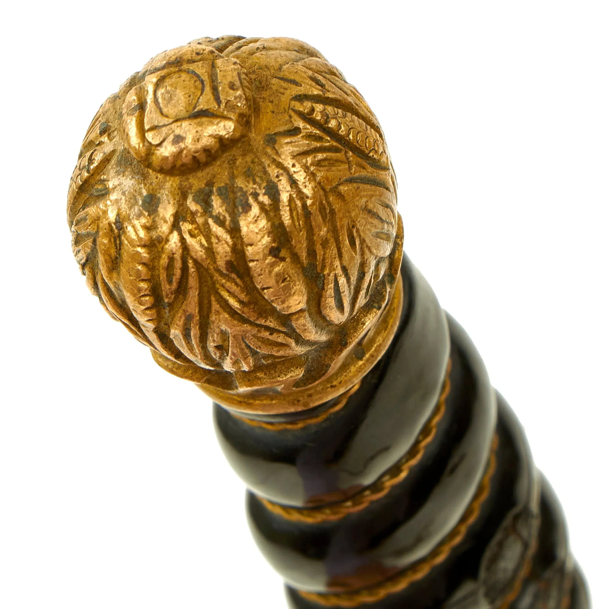 Original Rare German Weimar Model 1919/1921 Reichsmarine Naval Dagger by Alexander Coppel with Ball Pommel & Lightning Bolt Scabbard