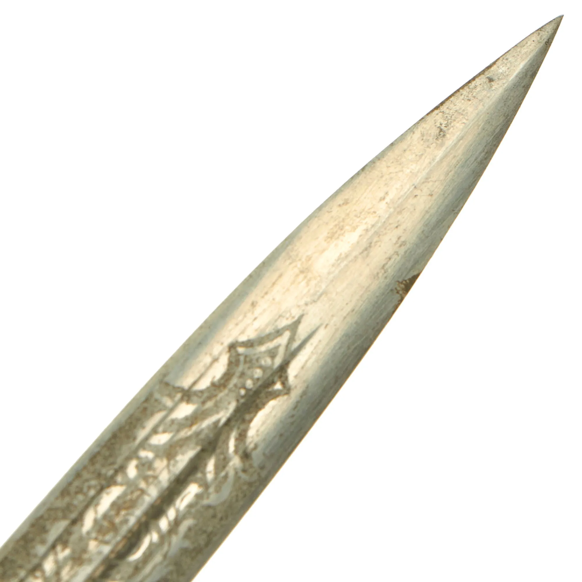 Original Rare German Weimar Model 1919/1921 Reichsmarine Naval Dagger by Alexander Coppel with Ball Pommel & Lightning Bolt Scabbard