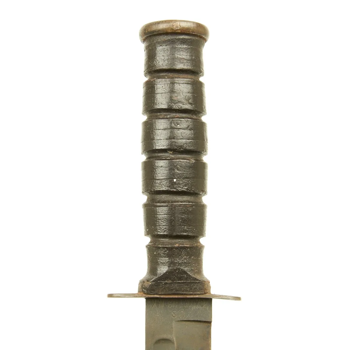 Original U.S. WWII KA-BAR with Personalized Vietnam War USMC Scabbard