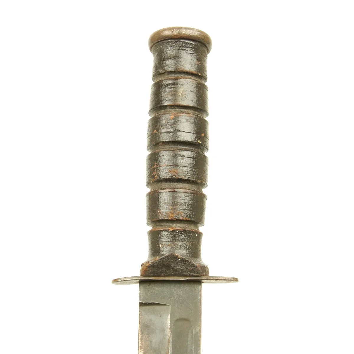 Original U.S. WWII KA-BAR with Personalized Vietnam War USMC Scabbard