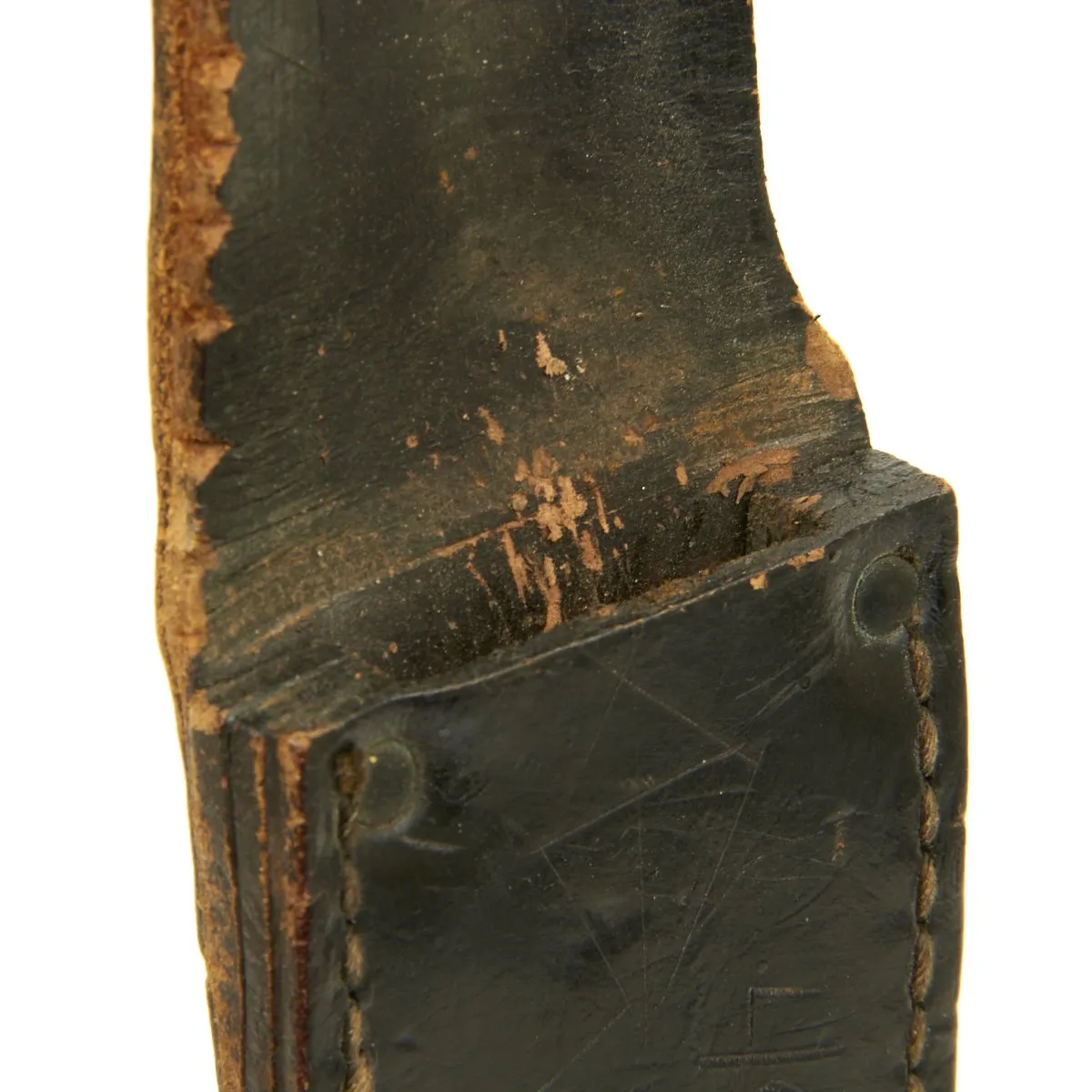 Original U.S. WWII KA-BAR with Personalized Vietnam War USMC Scabbard