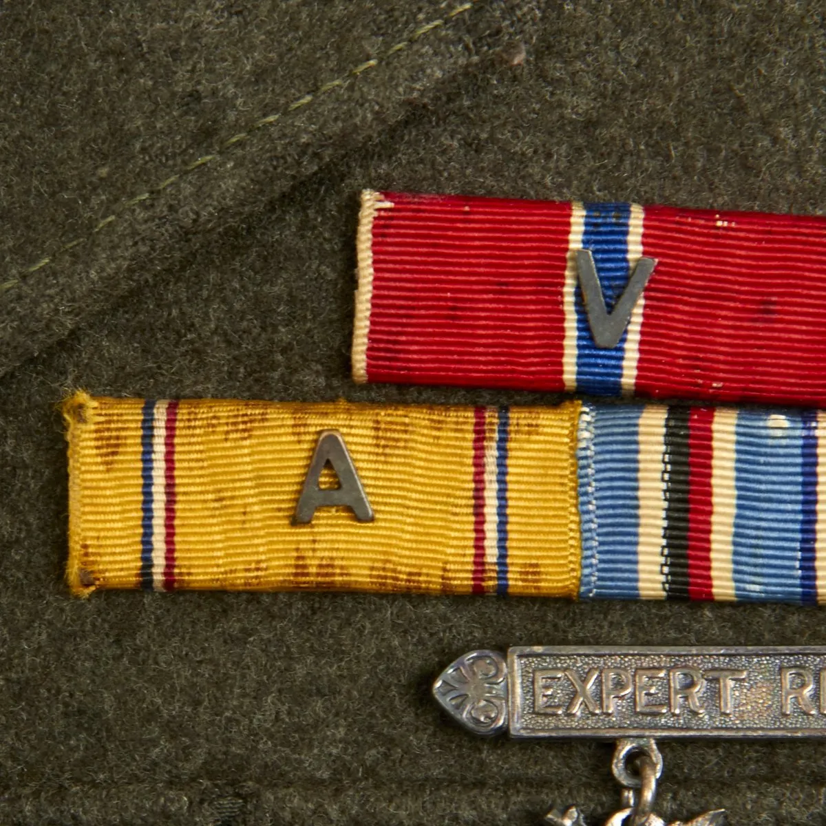 Original U.S. WWII USMC Battle of Iwo Jima Named 5th Marine Division Grouping - Sergeant Romeo J. Lanctot