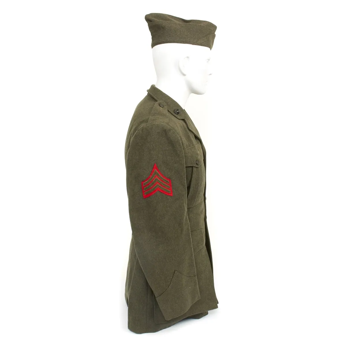 Original U.S. WWII USMC Battle of Iwo Jima Named 5th Marine Division Grouping - Sergeant Romeo J. Lanctot