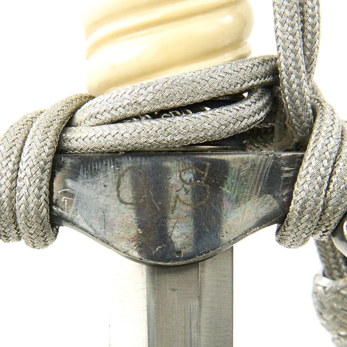 Original WWII German Army Heer Officer High-Lift Dagger by Alcoso with Hanger and Portepee