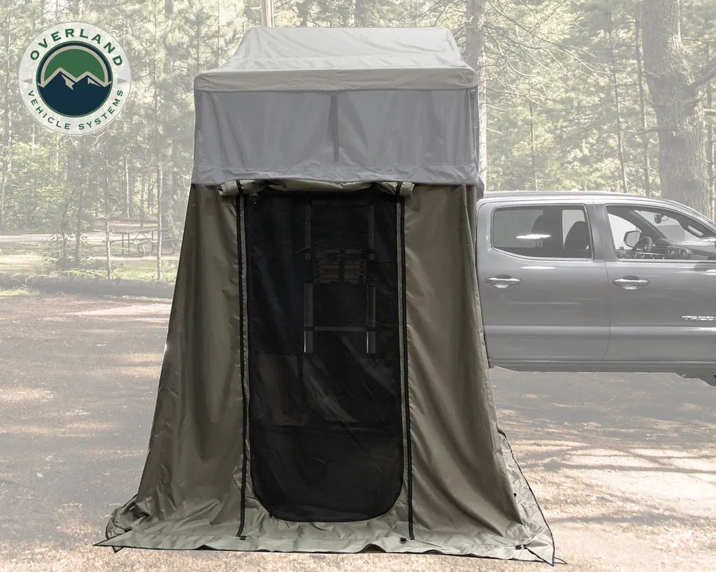 Overland Vehicle Systems Roof Top Tent Annex Green Base With Black Floor & Travel Cover