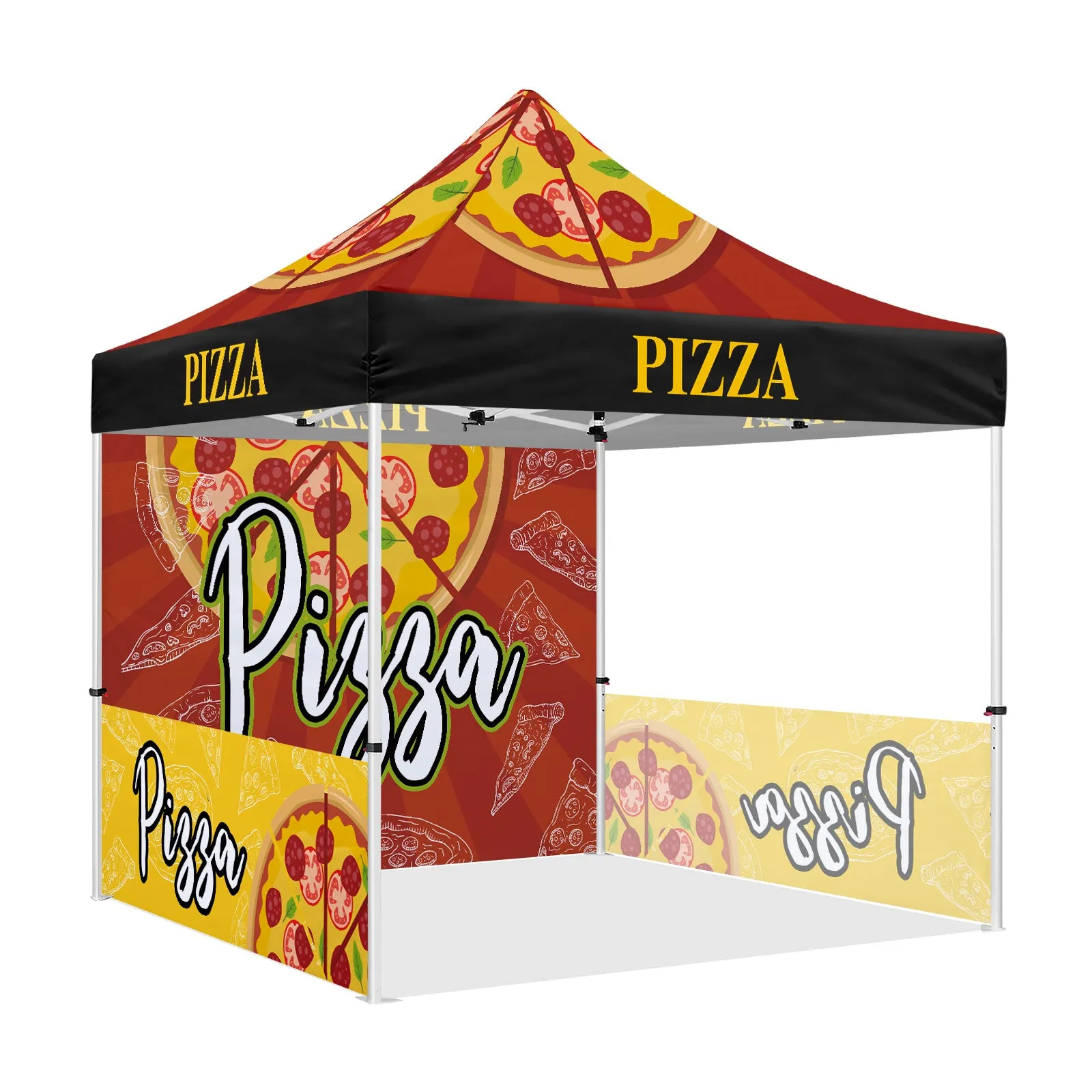 Pizza Tent-ABLEM8CANOPY Pizza Themed Heavy Duty Canopy Tent for Food Vendors