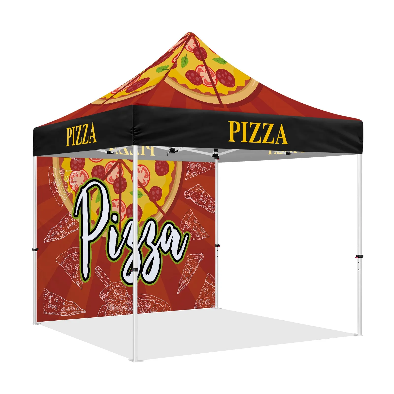 Pizza Tent-ABLEM8CANOPY Pizza Themed Heavy Duty Canopy Tent for Food Vendors