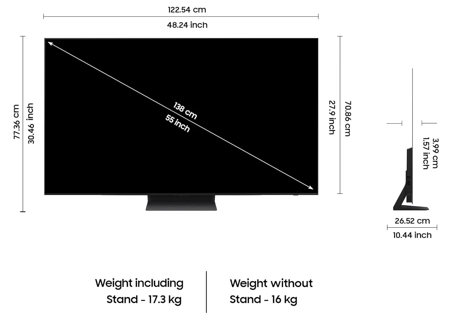 Samsung QA55S90DAULXL  138 cm (55 inches) 4K Ultra HD Smart OLED TV Free Tv Offer