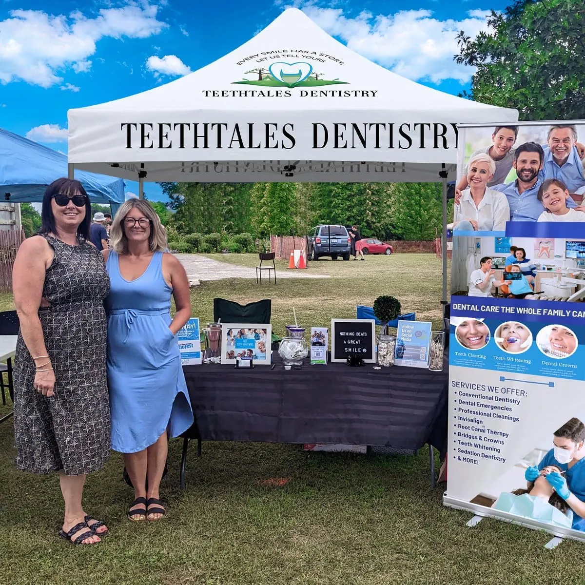 Service Tent-Teethtales Dentistry Best 10x10 Canopy Tent