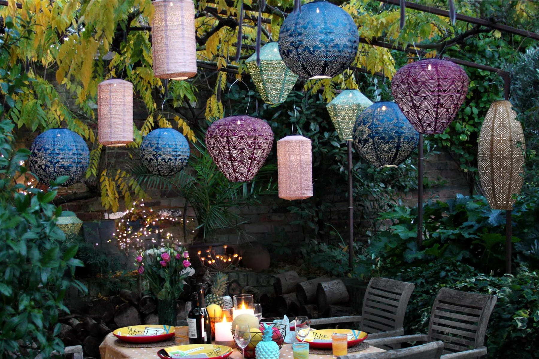 Solar Lantern - LED Outdoor Hanging & Table Light - Sold Individually - Cylinder