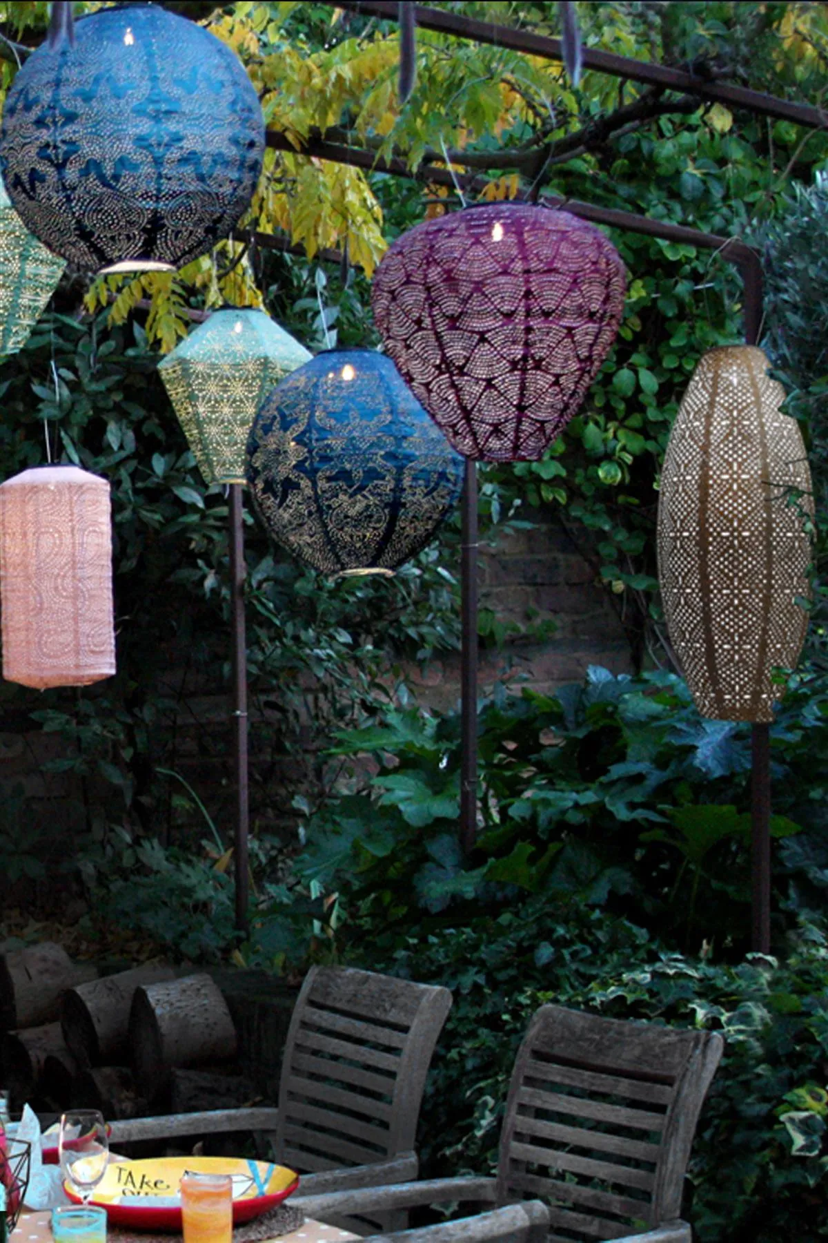 Solar Lantern - LED Outdoor Hanging & Table Light - Sold Individually - Cylinder