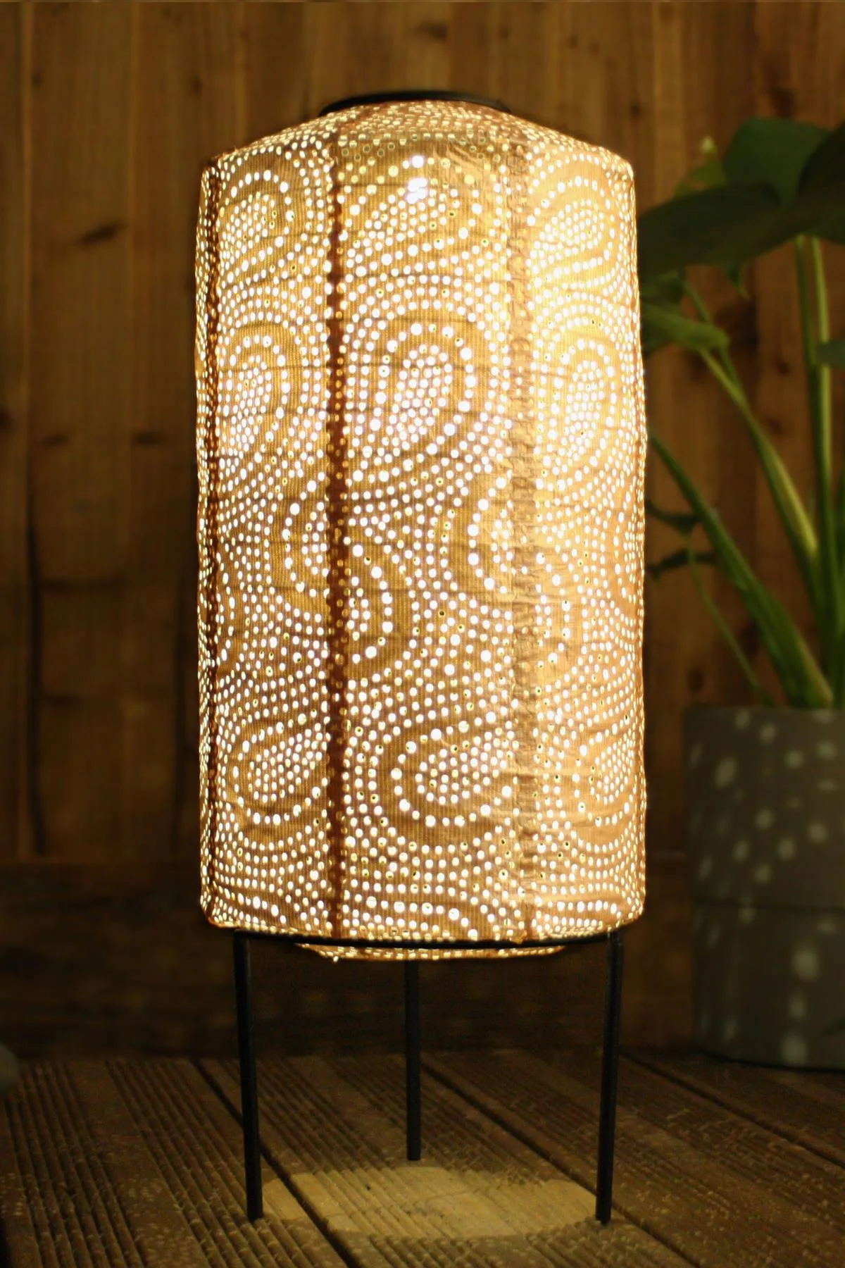 Solar Lantern - LED Outdoor Hanging & Table Light - Sold Individually - Cylinder