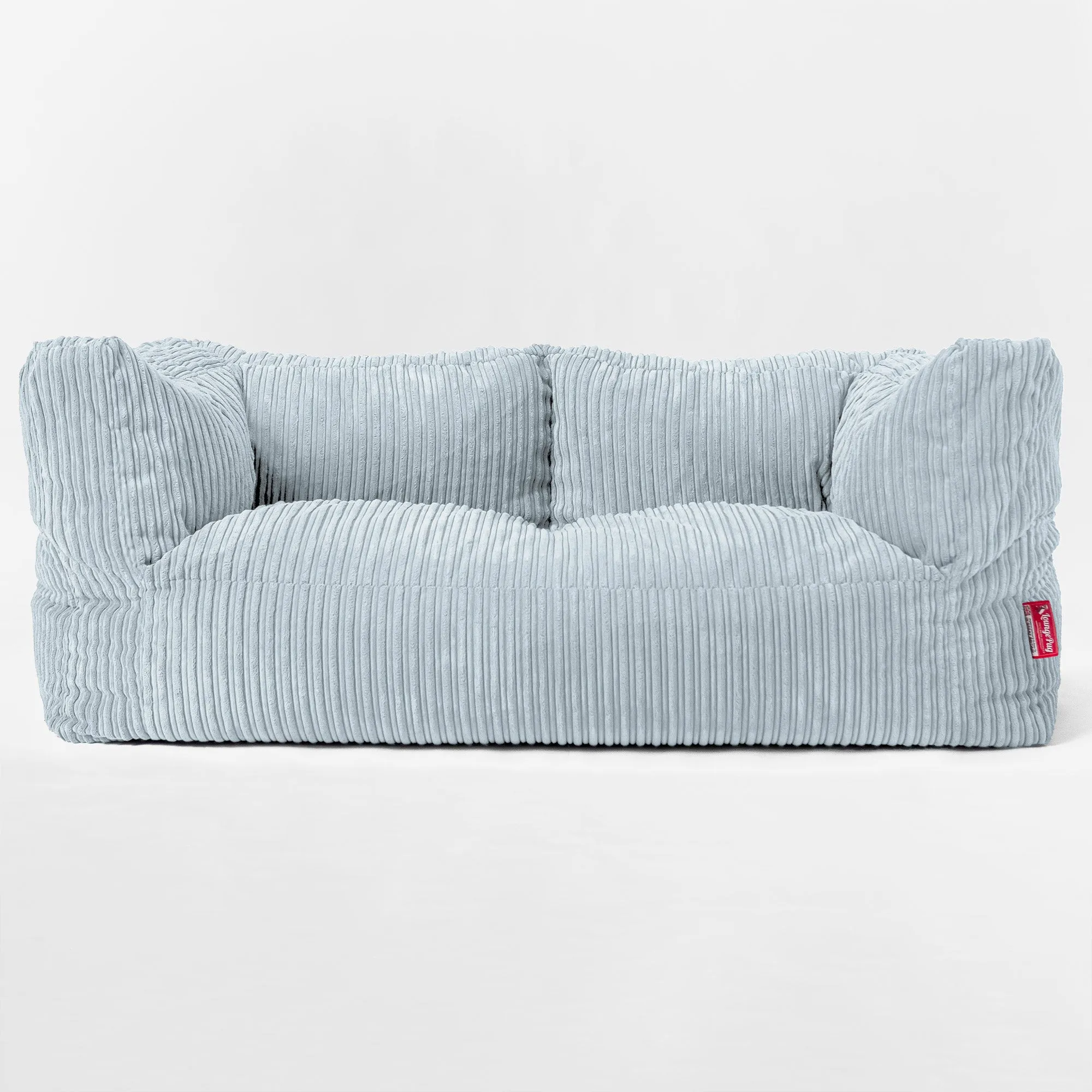 The 2 Seater Albert Sofa Bean Bag - Cord Baby Blue