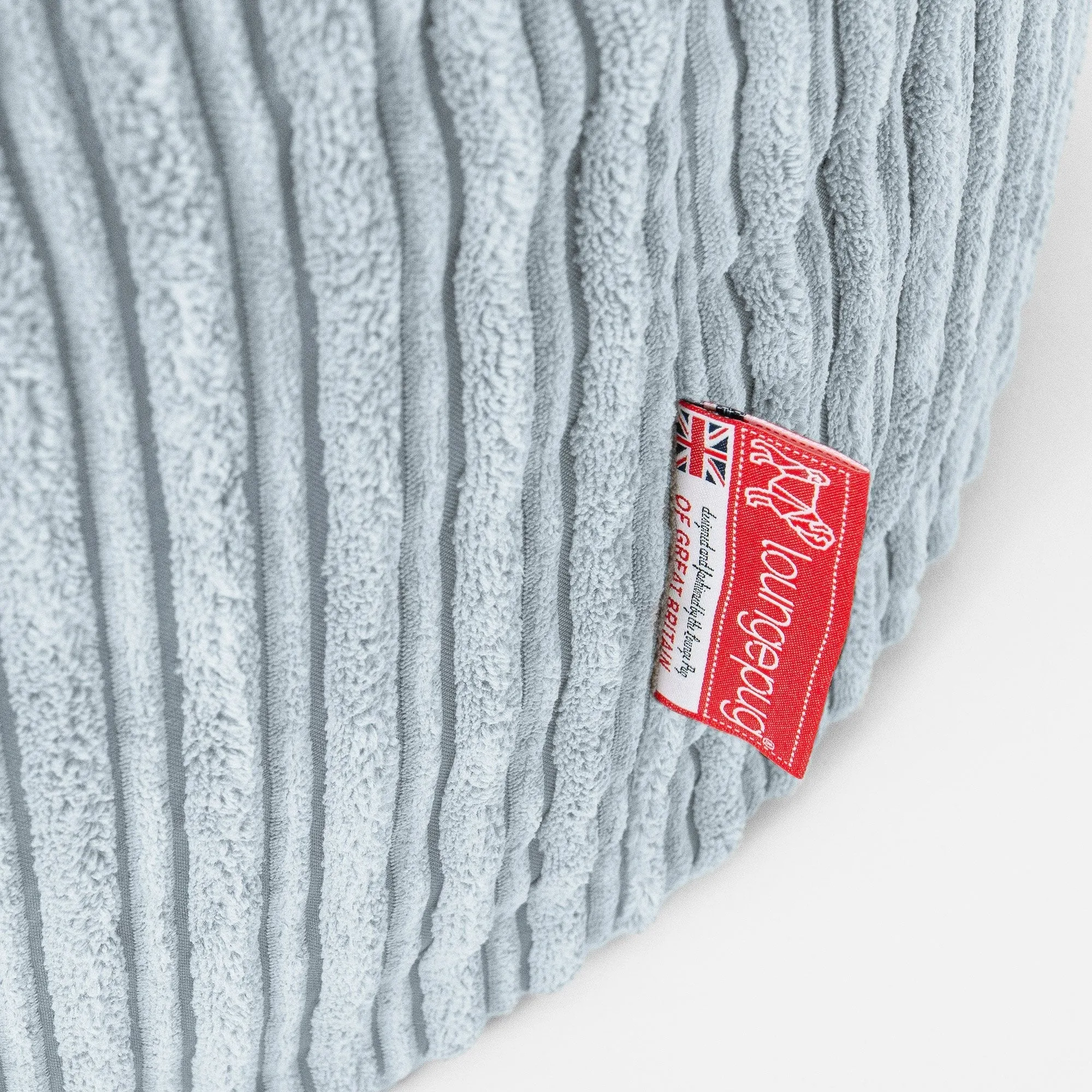 The 2 Seater Albert Sofa Bean Bag - Cord Baby Blue