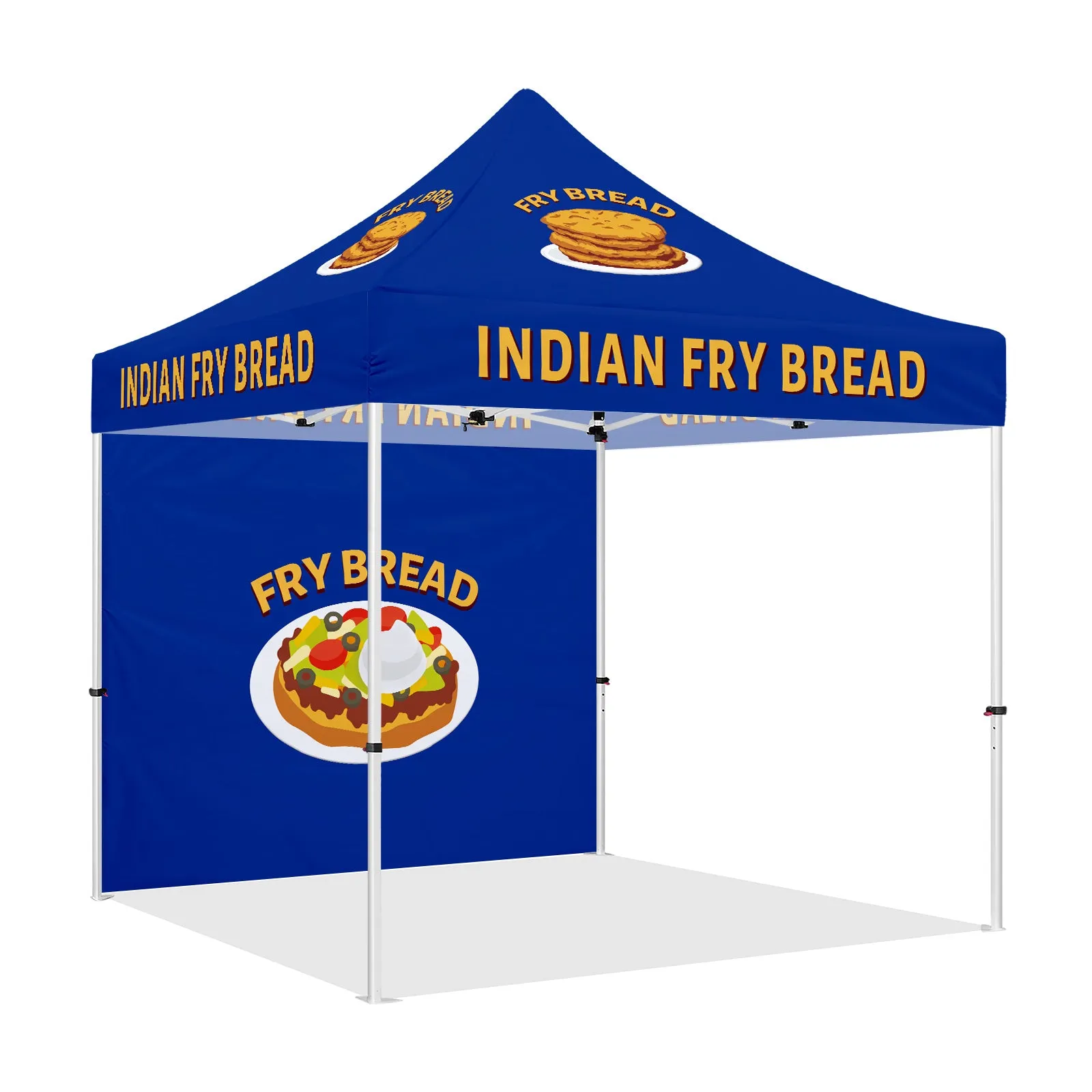 Vendor Tent with Sides-ABLEM8CANOPY Indian Fry Bread 10x10 Vendor Pop Up Tent