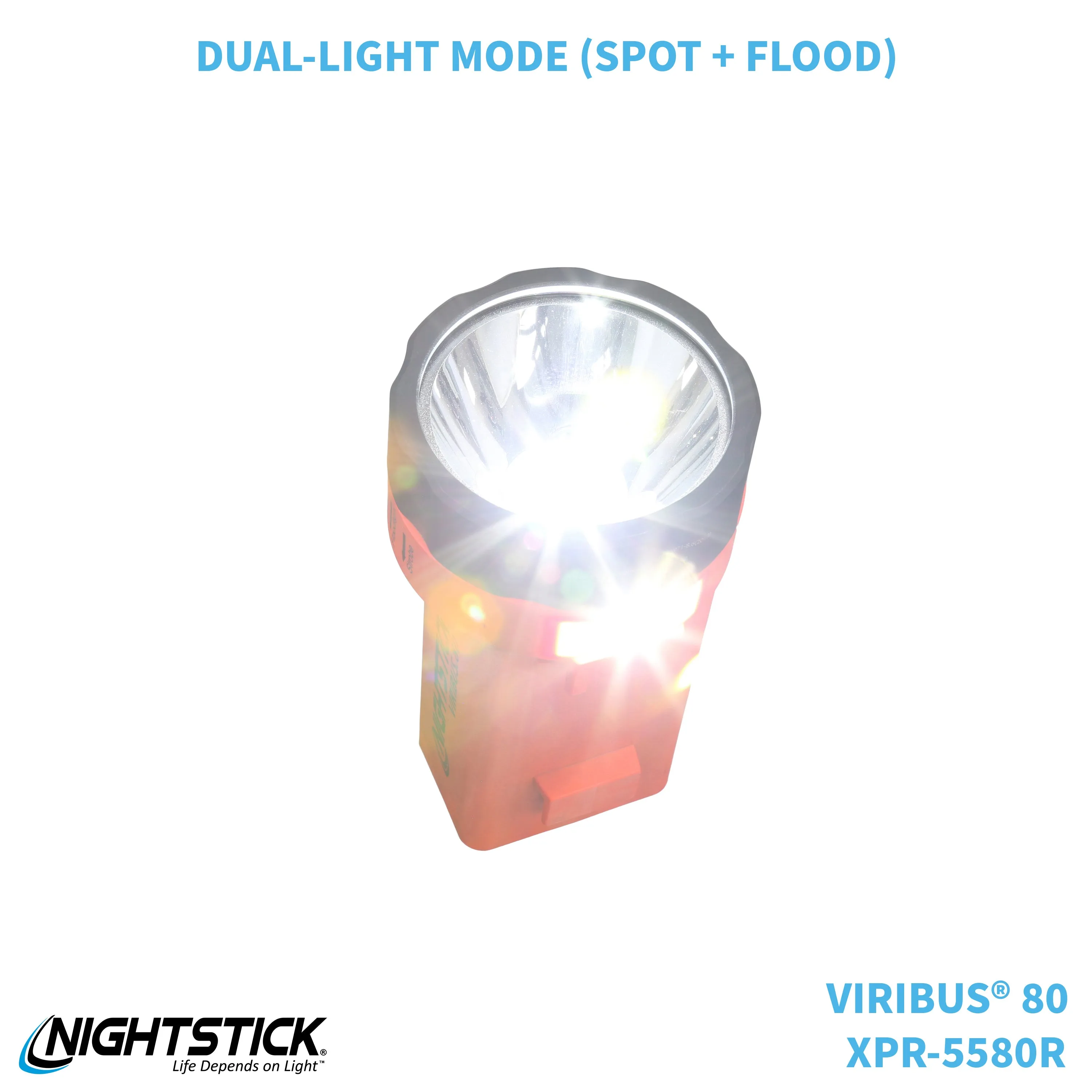 XPR-5580R: [Zone 0] VIRIBUS® 80 IS Rechargeable Dual-Light Lantern