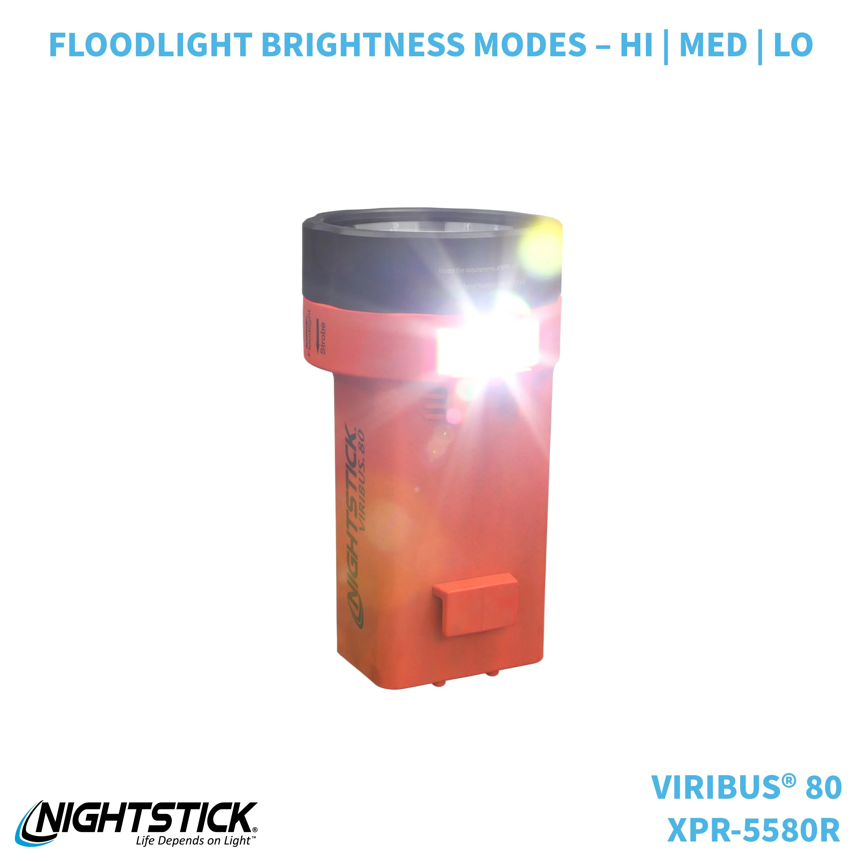 XPR-5580R: [Zone 0] VIRIBUS® 80 IS Rechargeable Dual-Light Lantern