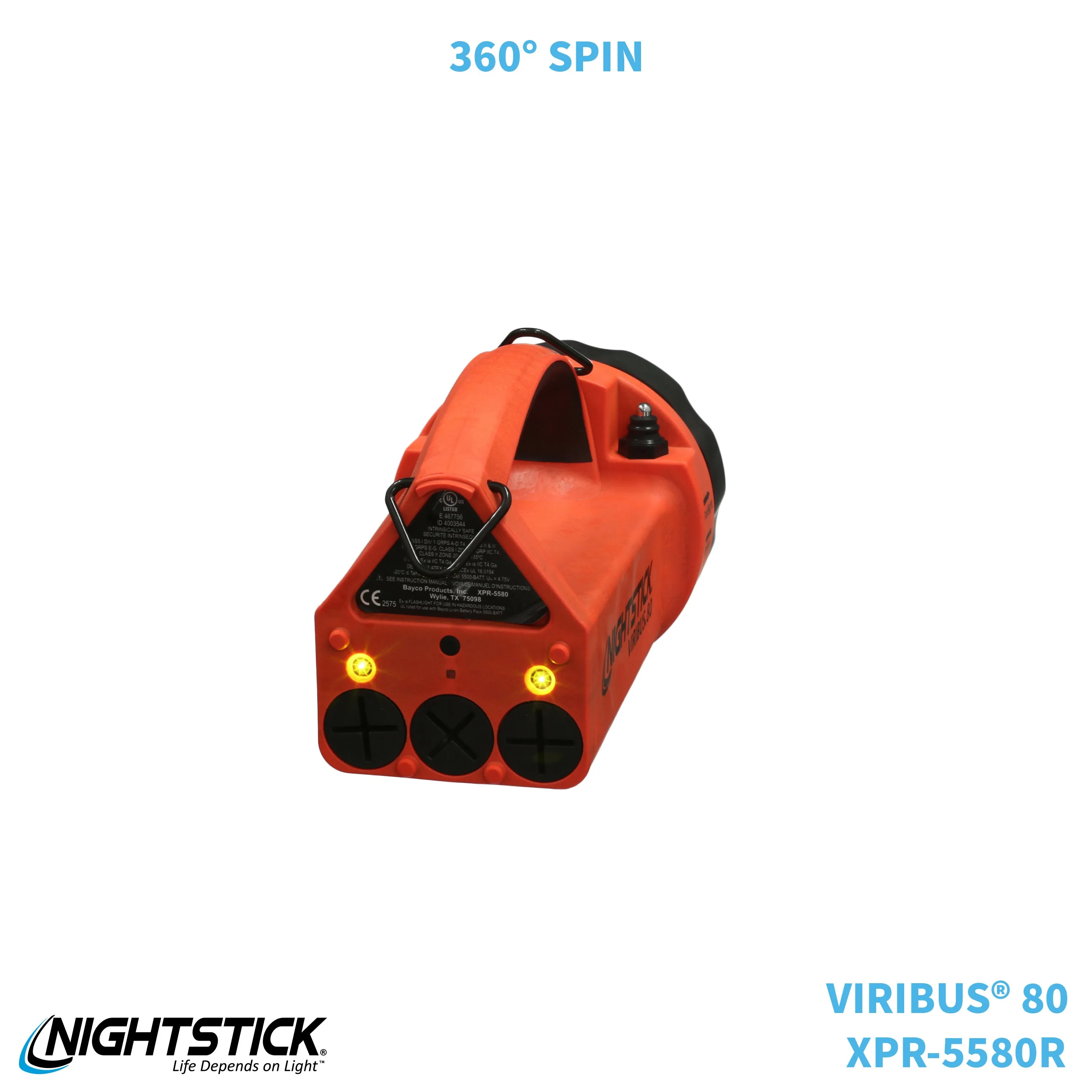XPR-5580R: [Zone 0] VIRIBUS® 80 IS Rechargeable Dual-Light Lantern