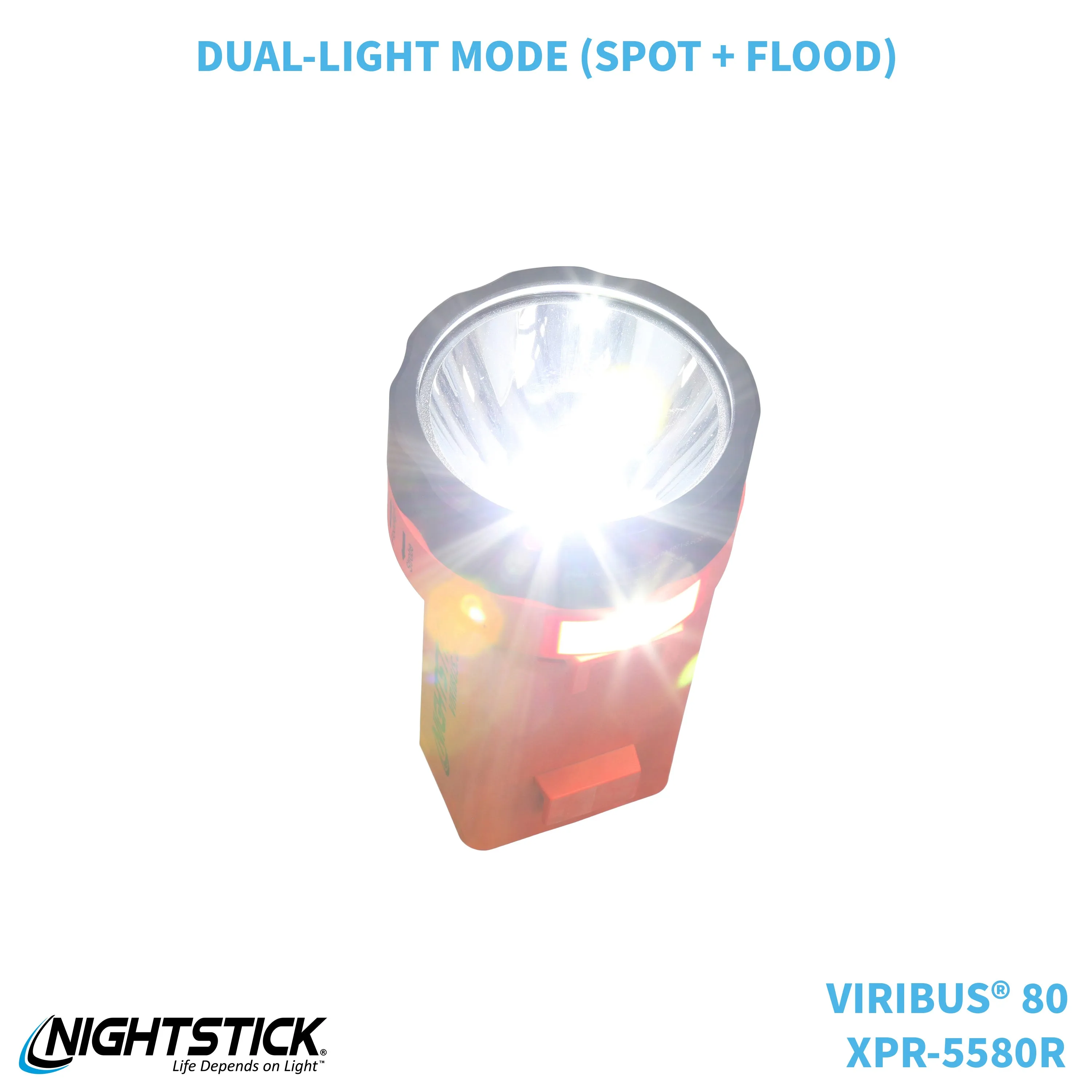 XPR-5580R: [Zone 0] VIRIBUS® 80 IS Rechargeable Dual-Light Lantern