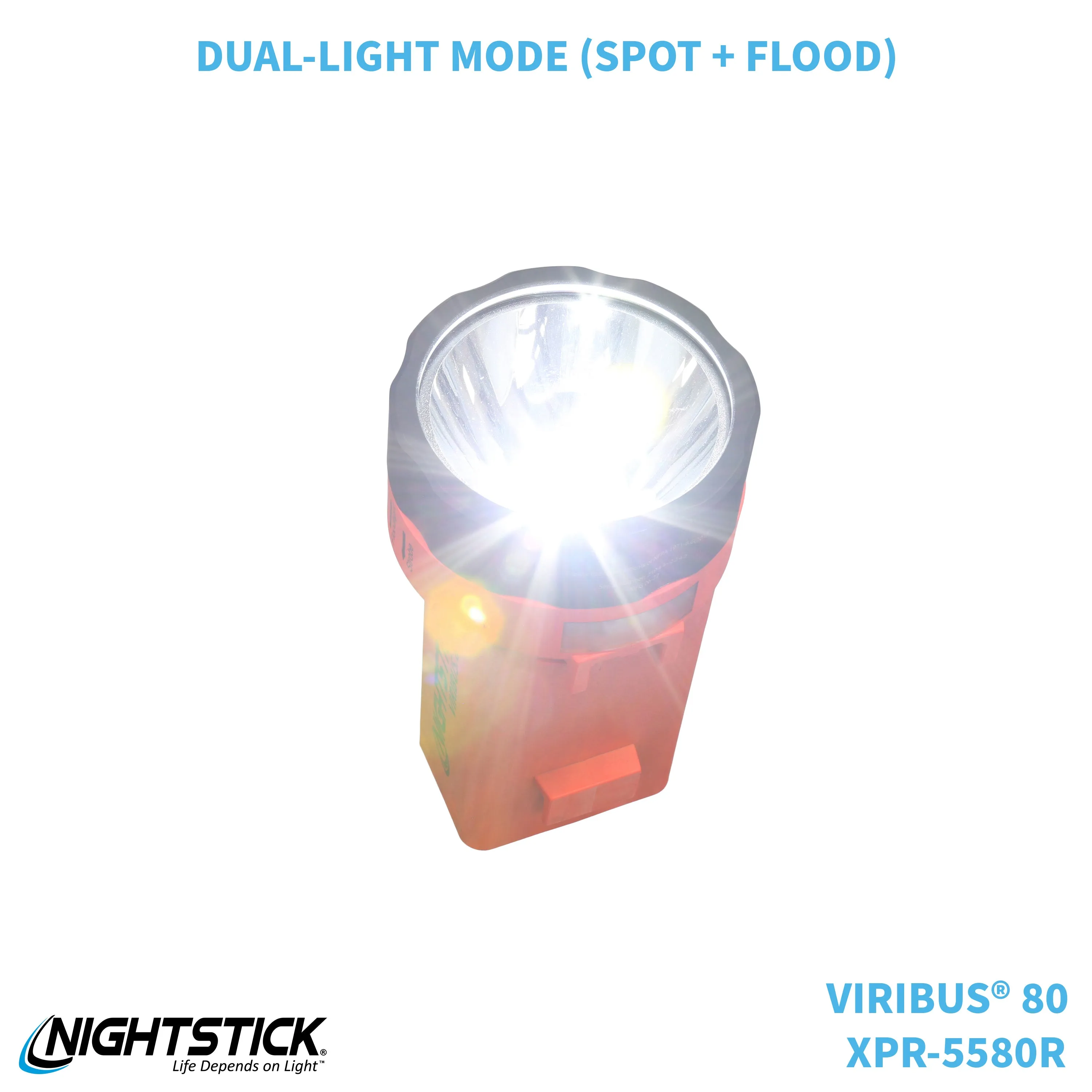 XPR-5580R: [Zone 0] VIRIBUS® 80 IS Rechargeable Dual-Light Lantern