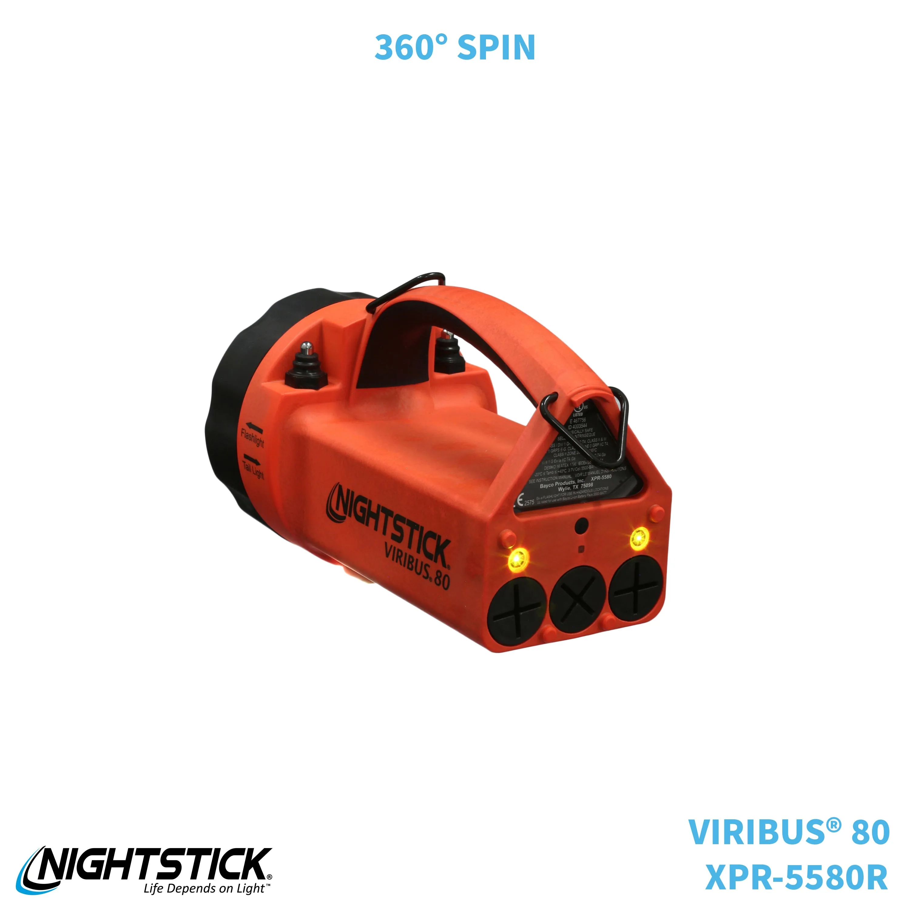 XPR-5580R: [Zone 0] VIRIBUS® 80 IS Rechargeable Dual-Light Lantern