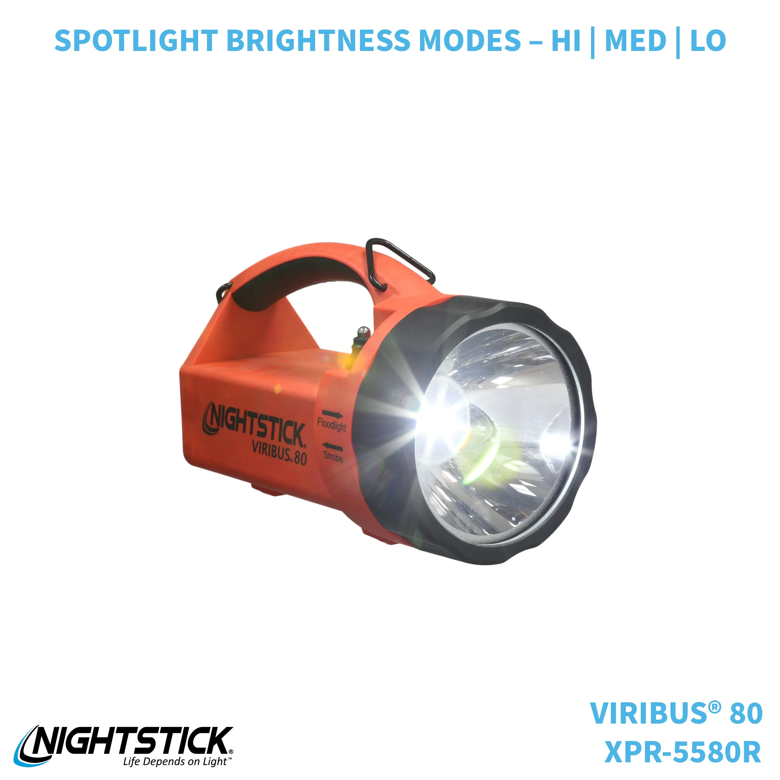 XPR-5580R: [Zone 0] VIRIBUS® 80 IS Rechargeable Dual-Light Lantern