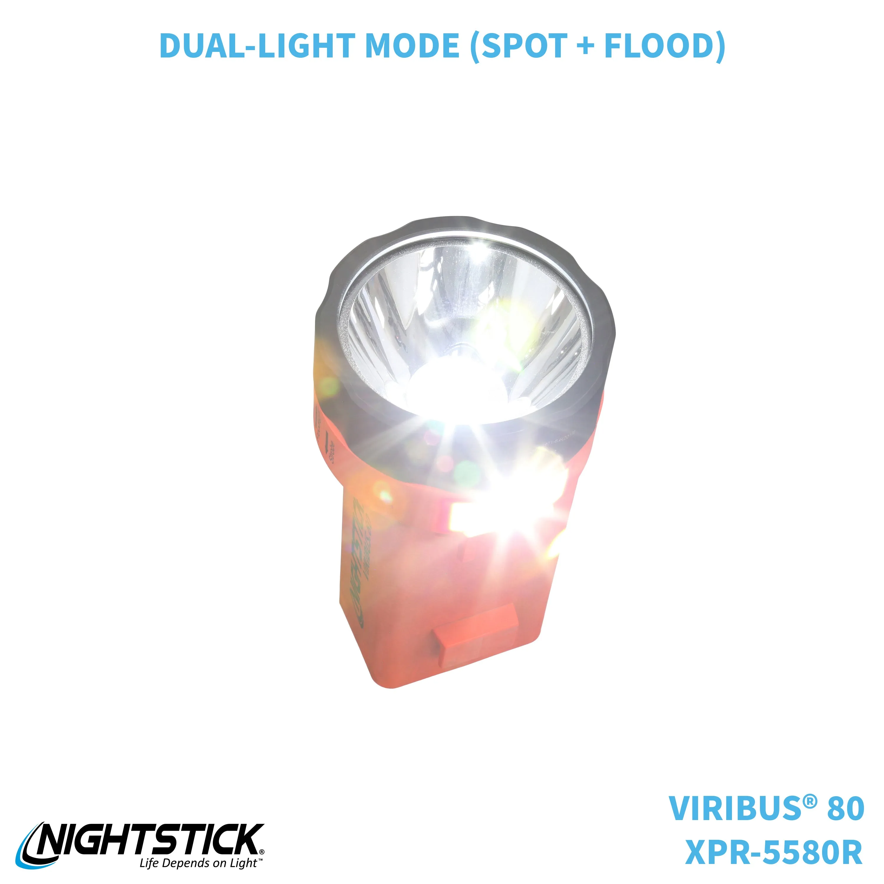 XPR-5580R: [Zone 0] VIRIBUS® 80 IS Rechargeable Dual-Light Lantern