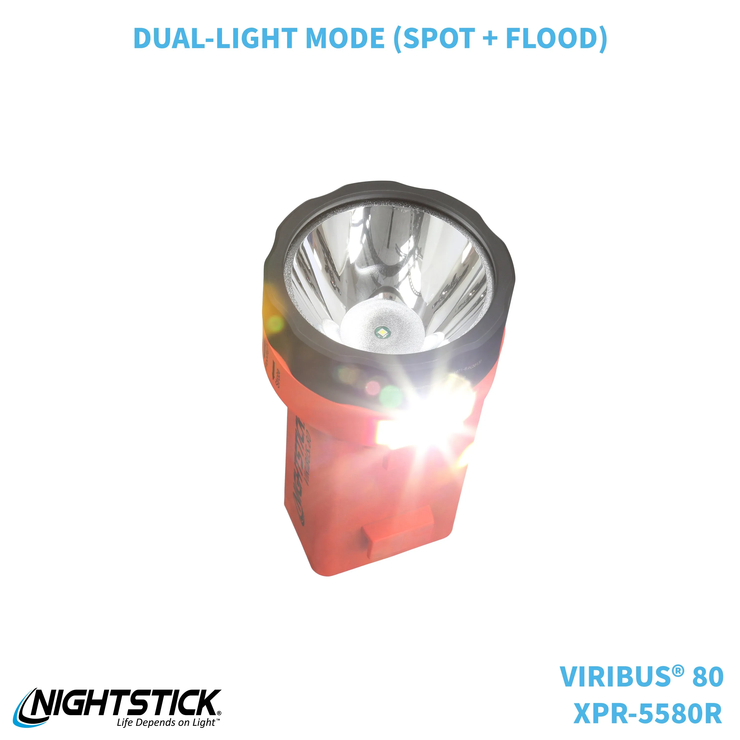 XPR-5580R: [Zone 0] VIRIBUS® 80 IS Rechargeable Dual-Light Lantern