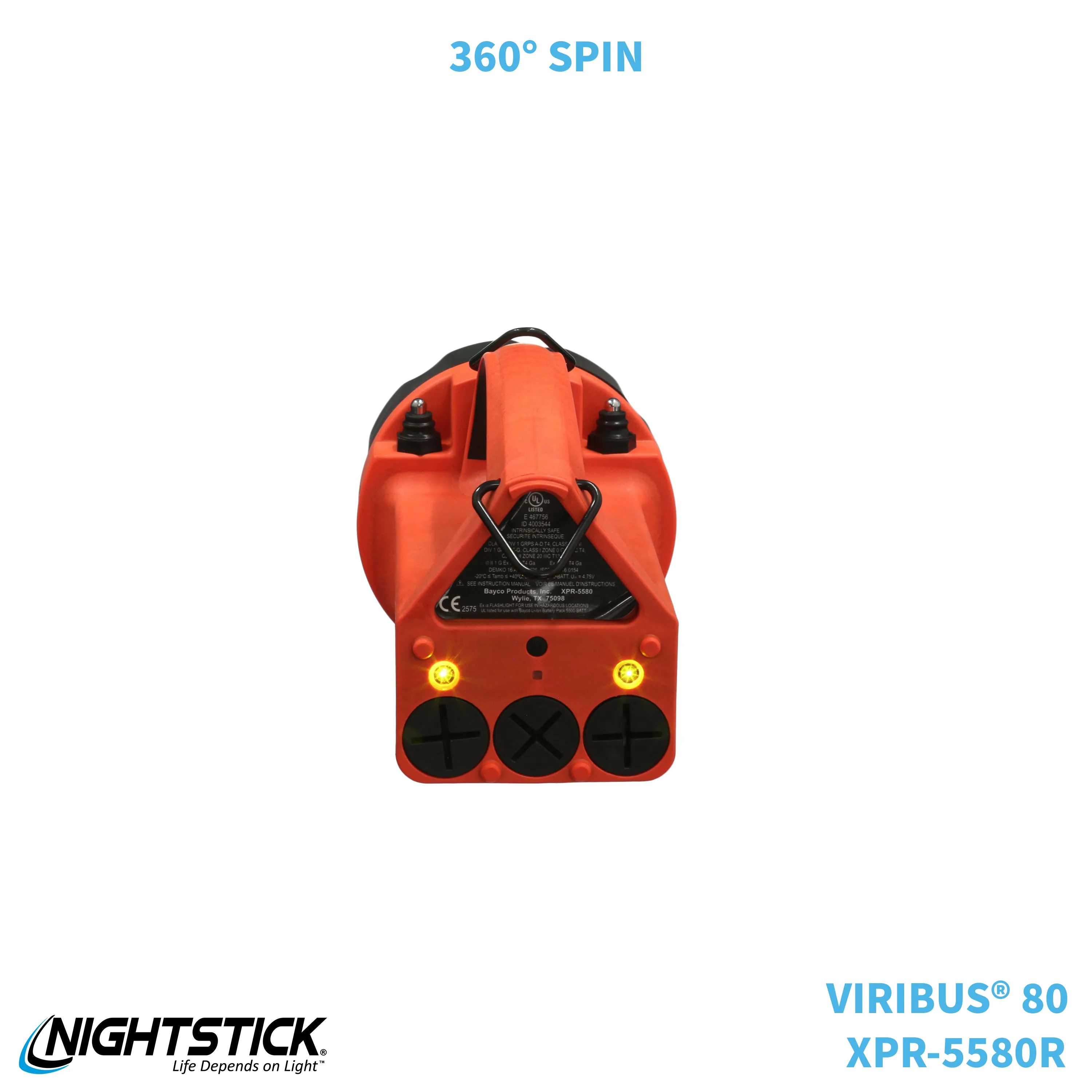 XPR-5580R: [Zone 0] VIRIBUS® 80 IS Rechargeable Dual-Light Lantern